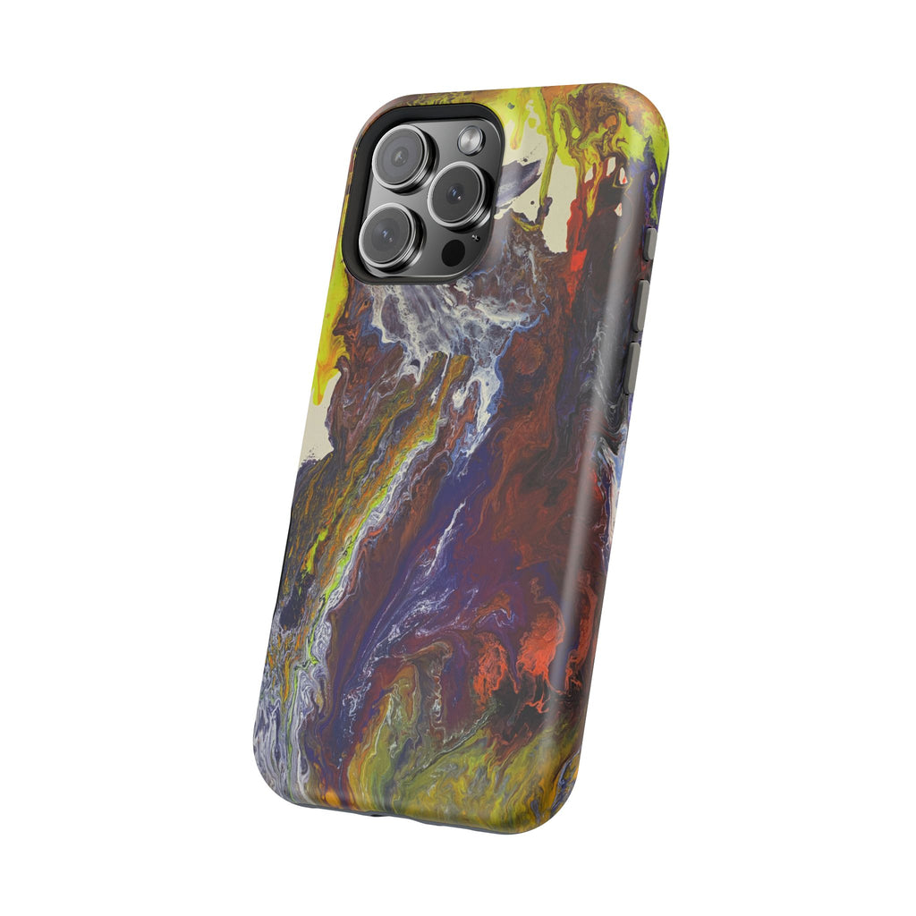 Lightwave Distortion X MagSafe iPhone Case – Abstract Art Design, Shockproof for iPhone 14–17 Pro & Pro Max