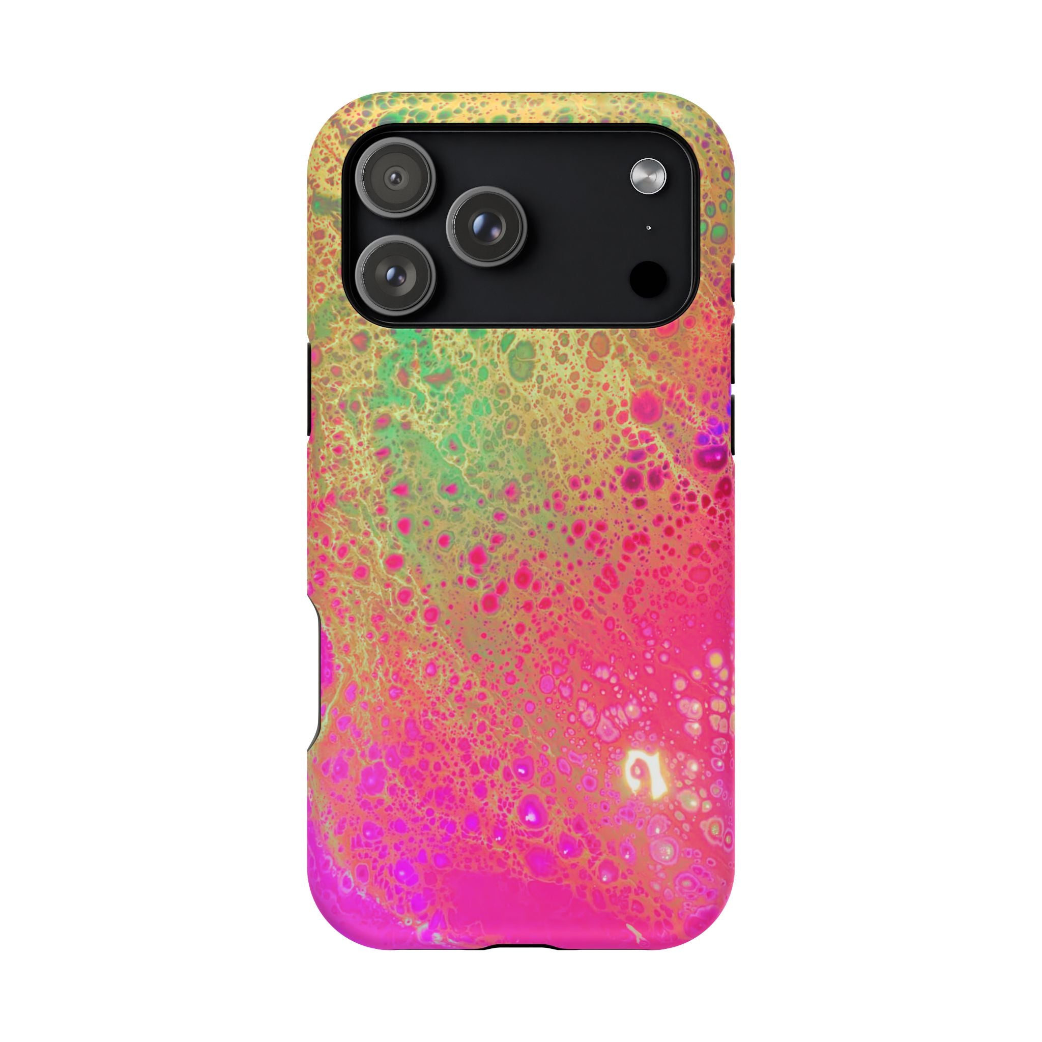 Plasma Petals MagSafe iPhone Case – Abstract Art Design, Shockproof for iPhone 14–17 Pro & Pro Max