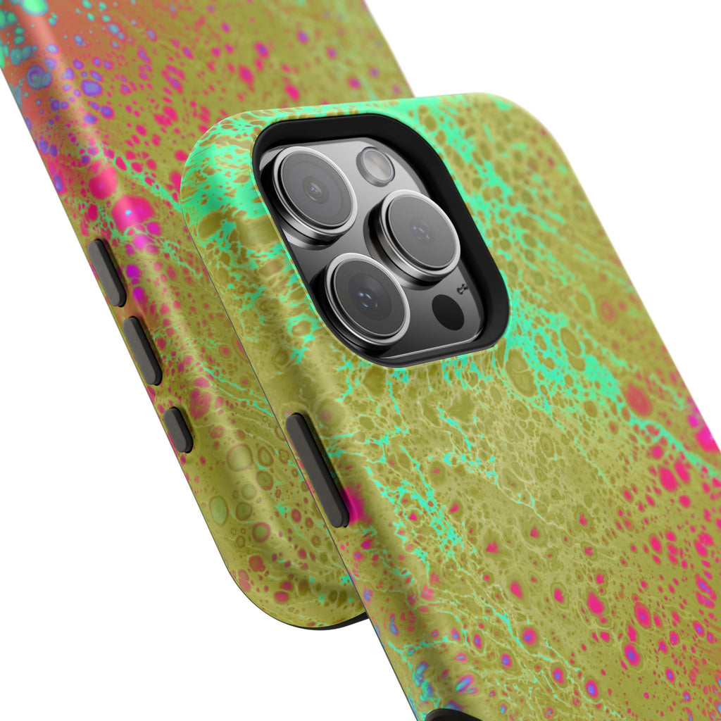 Orbit Pulse MagSafe iPhone Case – Abstract Art Design, Shockproof for iPhone 14–17 Pro & Pro Max