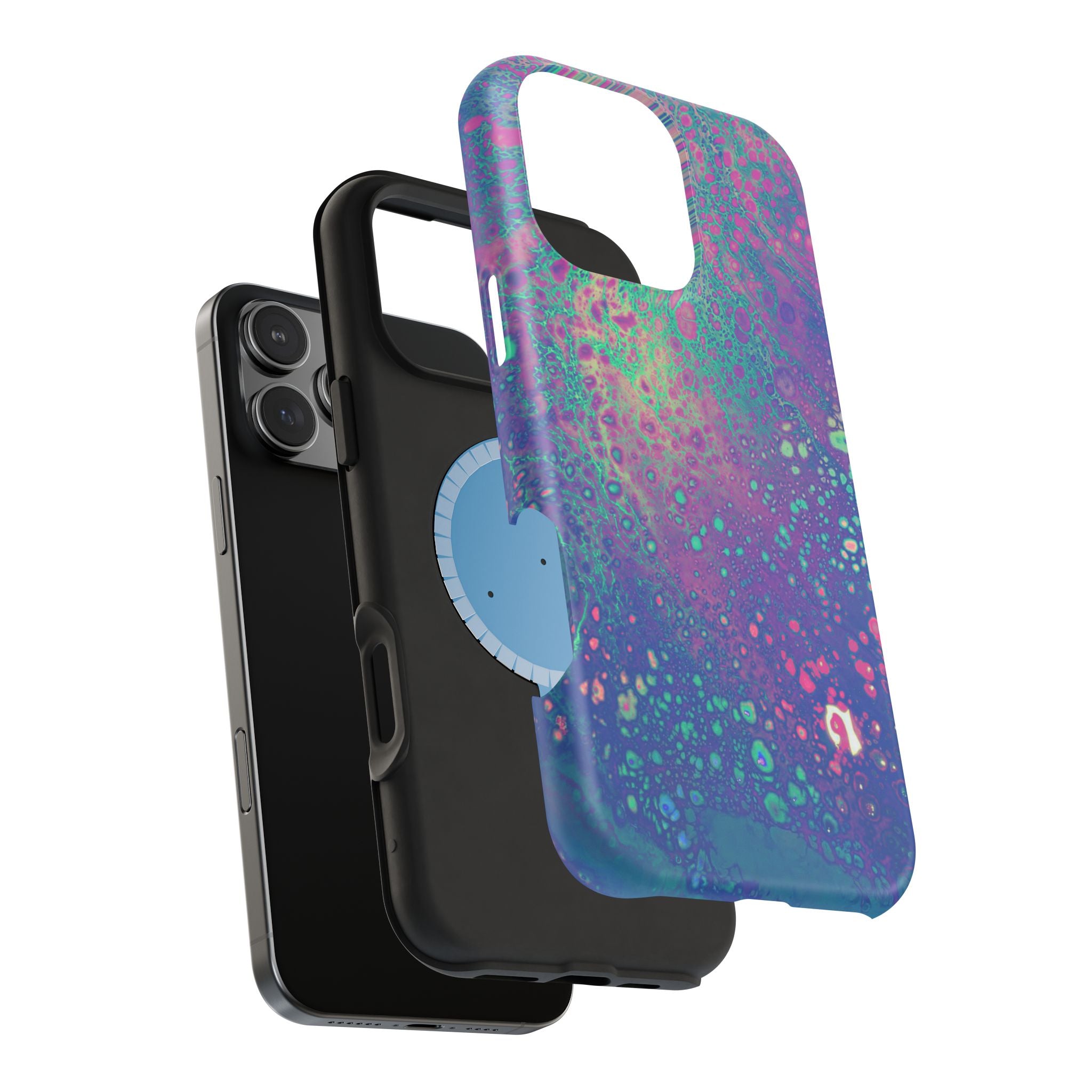 Universe Surge MagSafe iPhone Case – Abstract Art Design, Shockproof for iPhone 14–17 Pro & Pro Max