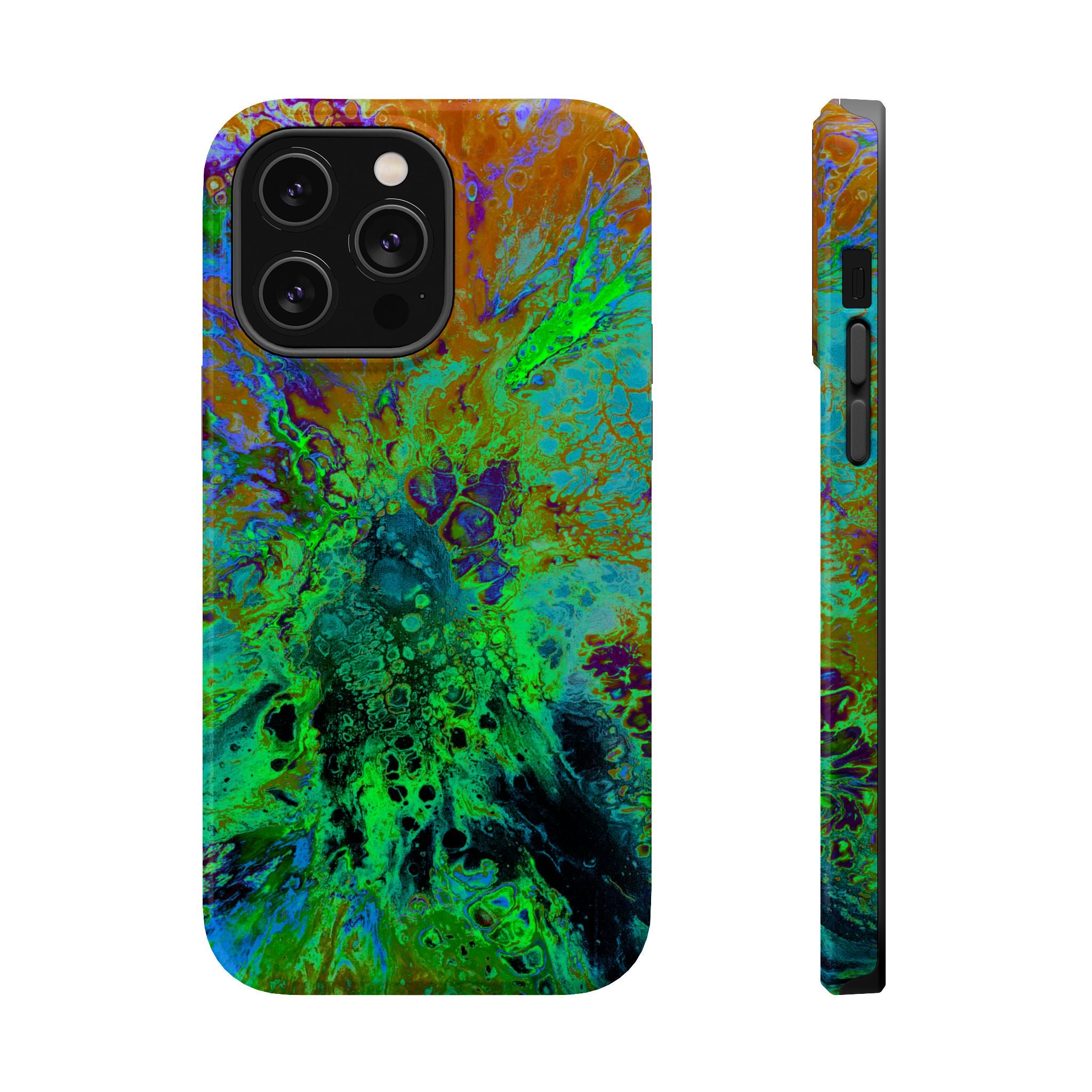 Nova Collapse MagSafe iPhone Case – Abstract Art Design, Shockproof for iPhone 14–17 Pro & Pro Max