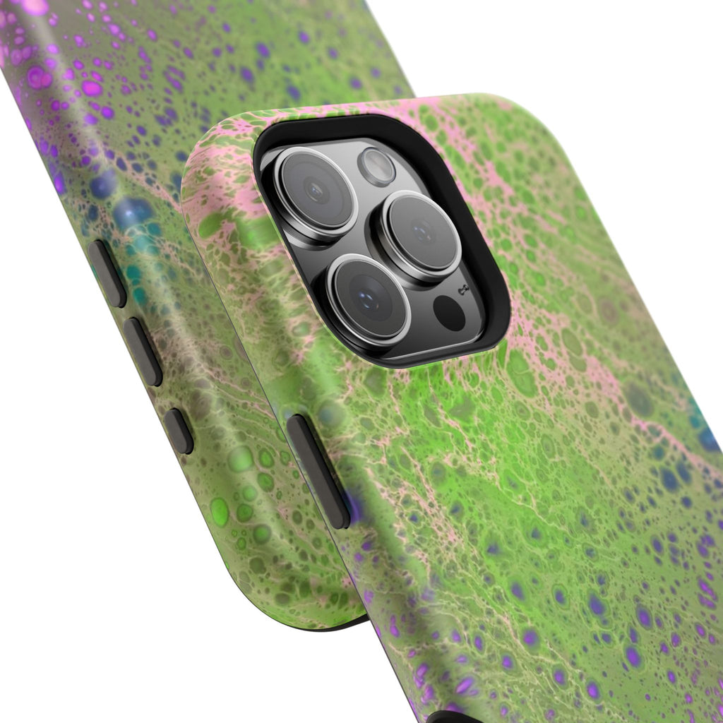 Galaxy Surge MagSafe iPhone Case – Abstract Art Design, Shockproof for iPhone 14–17 Pro & Pro Max