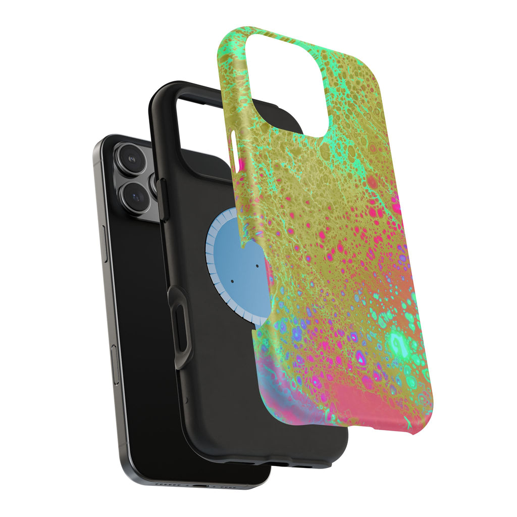 Orbit Pulse MagSafe iPhone Case – Abstract Art Design, Shockproof for iPhone 14–17 Pro & Pro Max