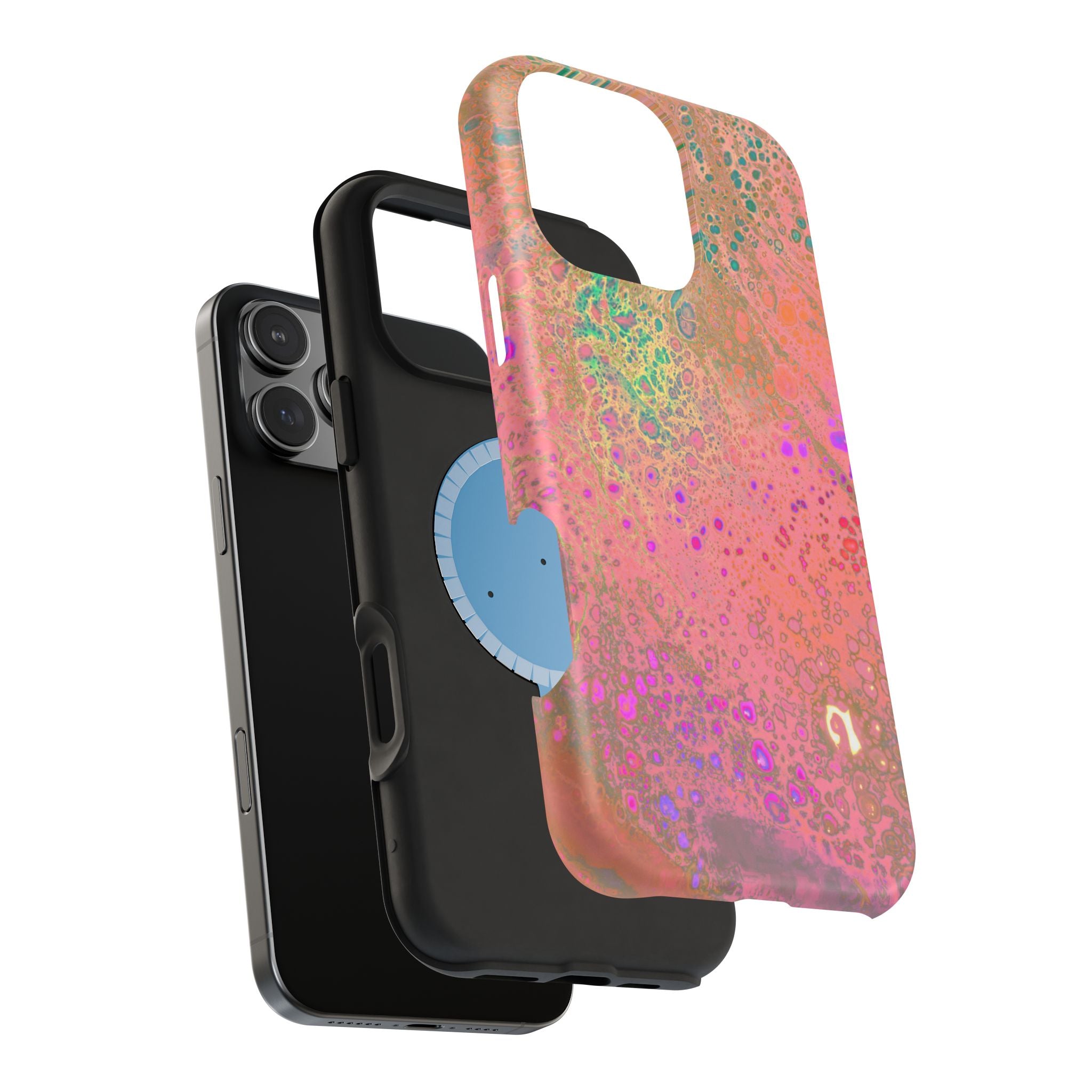 Hypernova Flow MagSafe iPhone Case – Abstract Art Design, Shockproof for iPhone 14–17 Pro & Pro Max