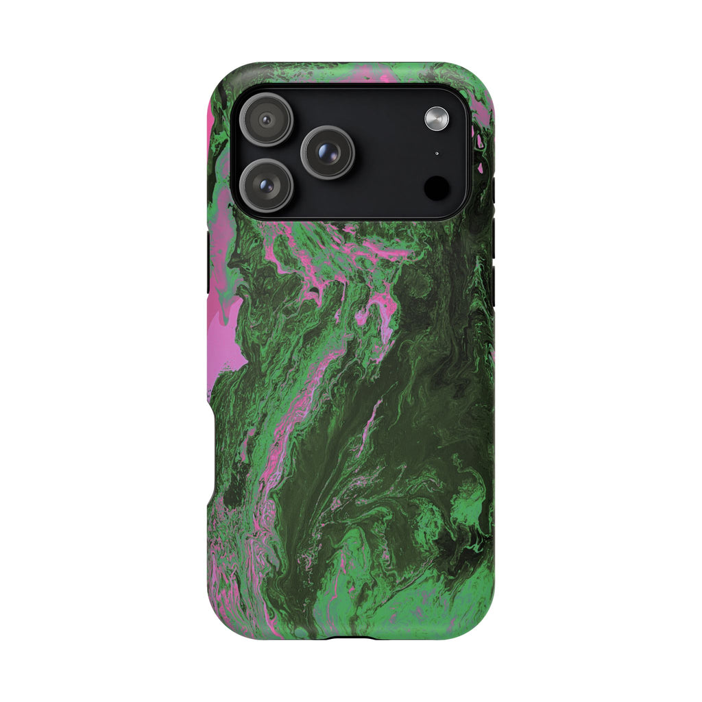 Oblivion Flow X MagSafe iPhone Case – Abstract Art Design, Shockproof for iPhone 14–17 Pro & Pro Max