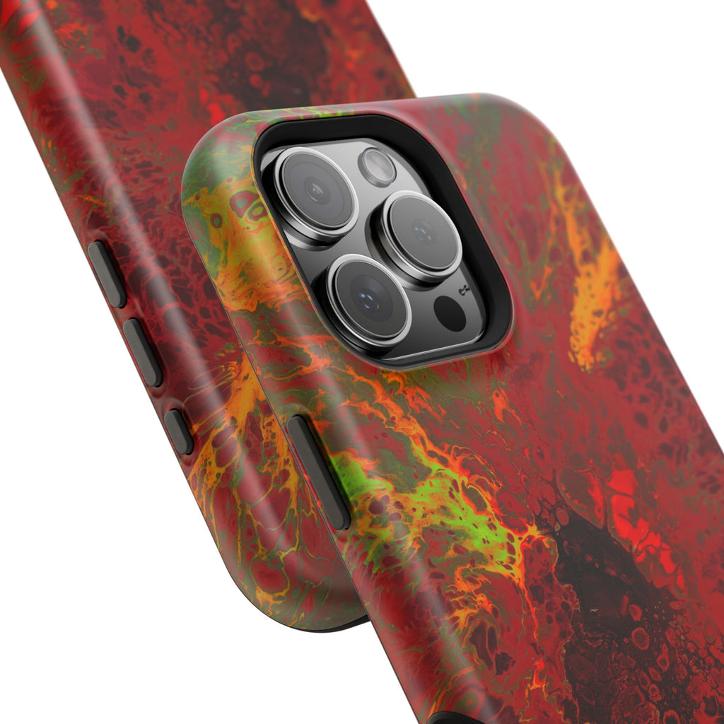 Photon Bloom MagSafe iPhone Case – Abstract Art Design, Shockproof for iPhone 14–17 Pro & Pro Max