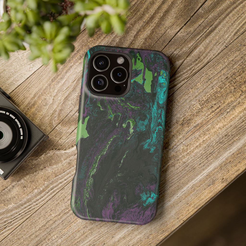 Phantom Surge X MagSafe iPhone Case – Abstract Art Design, Shockproof for iPhone 14–17 Pro & Pro Max