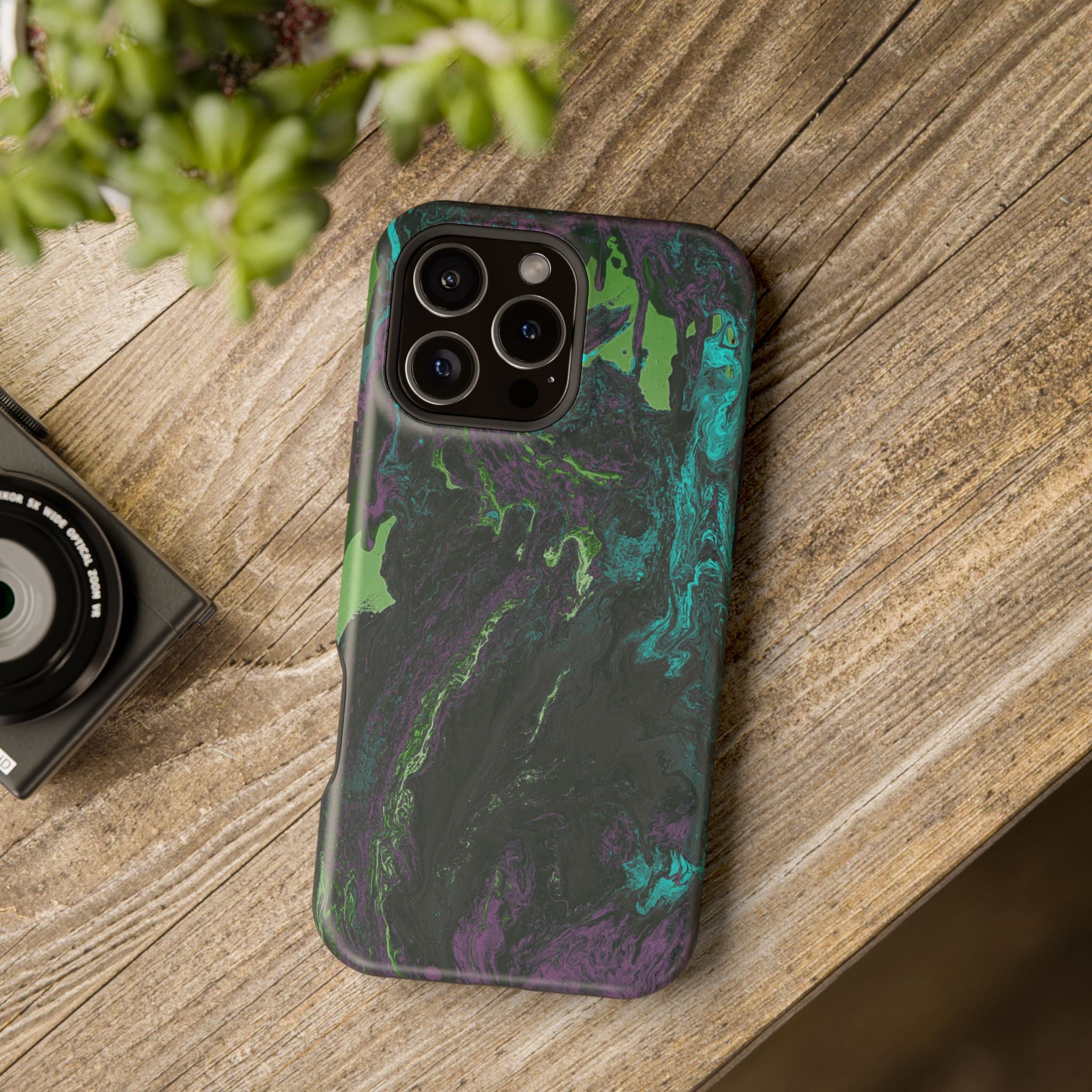 Phantom Surge X MagSafe iPhone Case – Abstract Art Design, Shockproof for iPhone 14–17 Pro & Pro Max
