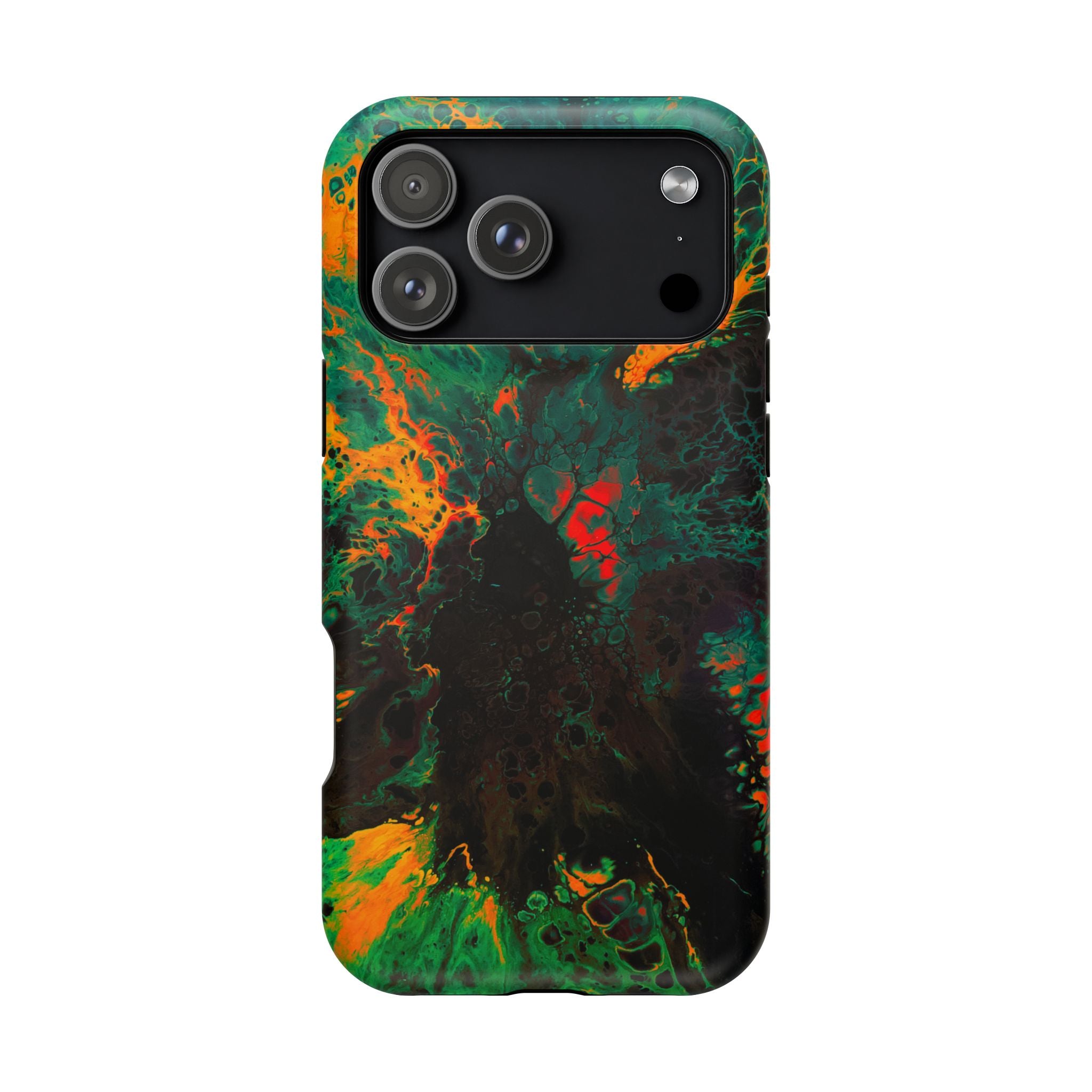 Infernal Jungle MagSafe iPhone Case – Abstract Art Design, Shockproof for iPhone 14–17 Pro & Pro Max