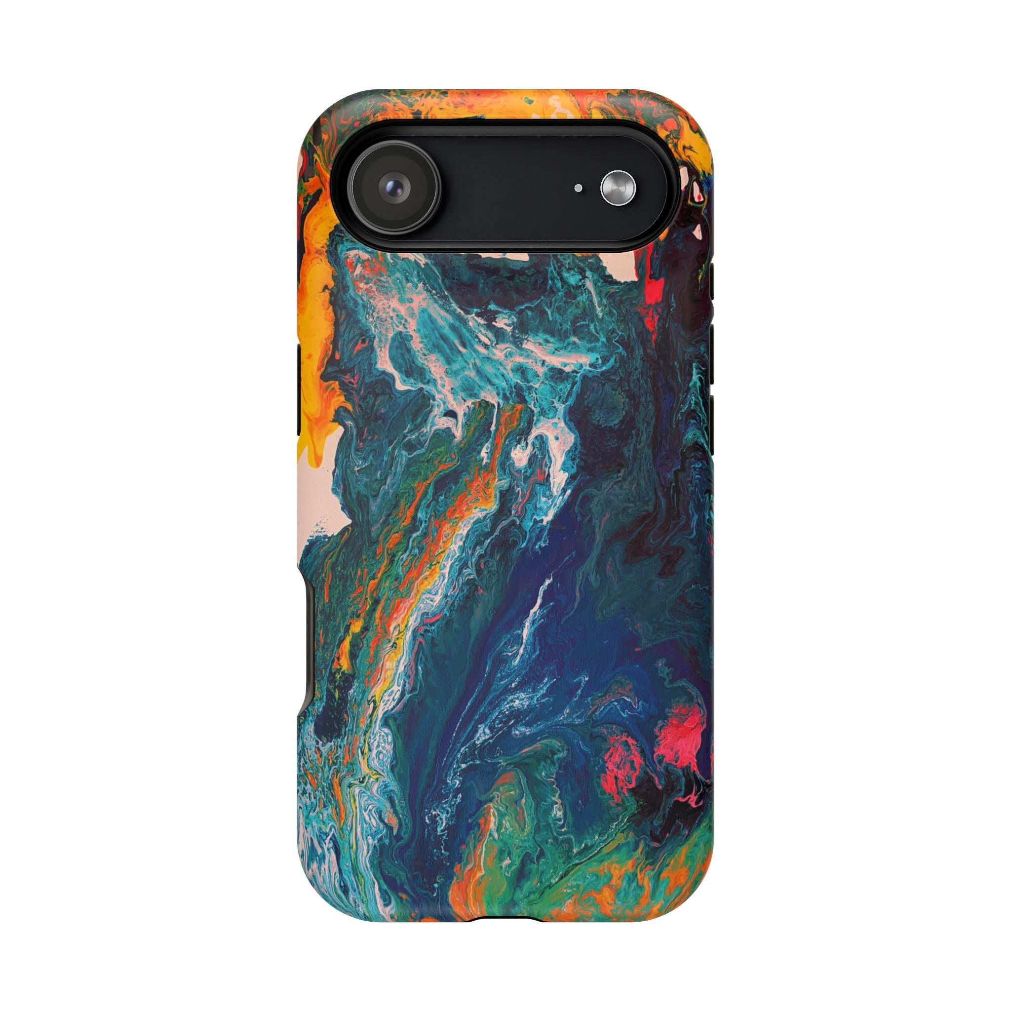 Deepcore Flow X MagSafe iPhone Case – Abstract Art Design, Shockproof for iPhone 14–17 Pro & Pro Max