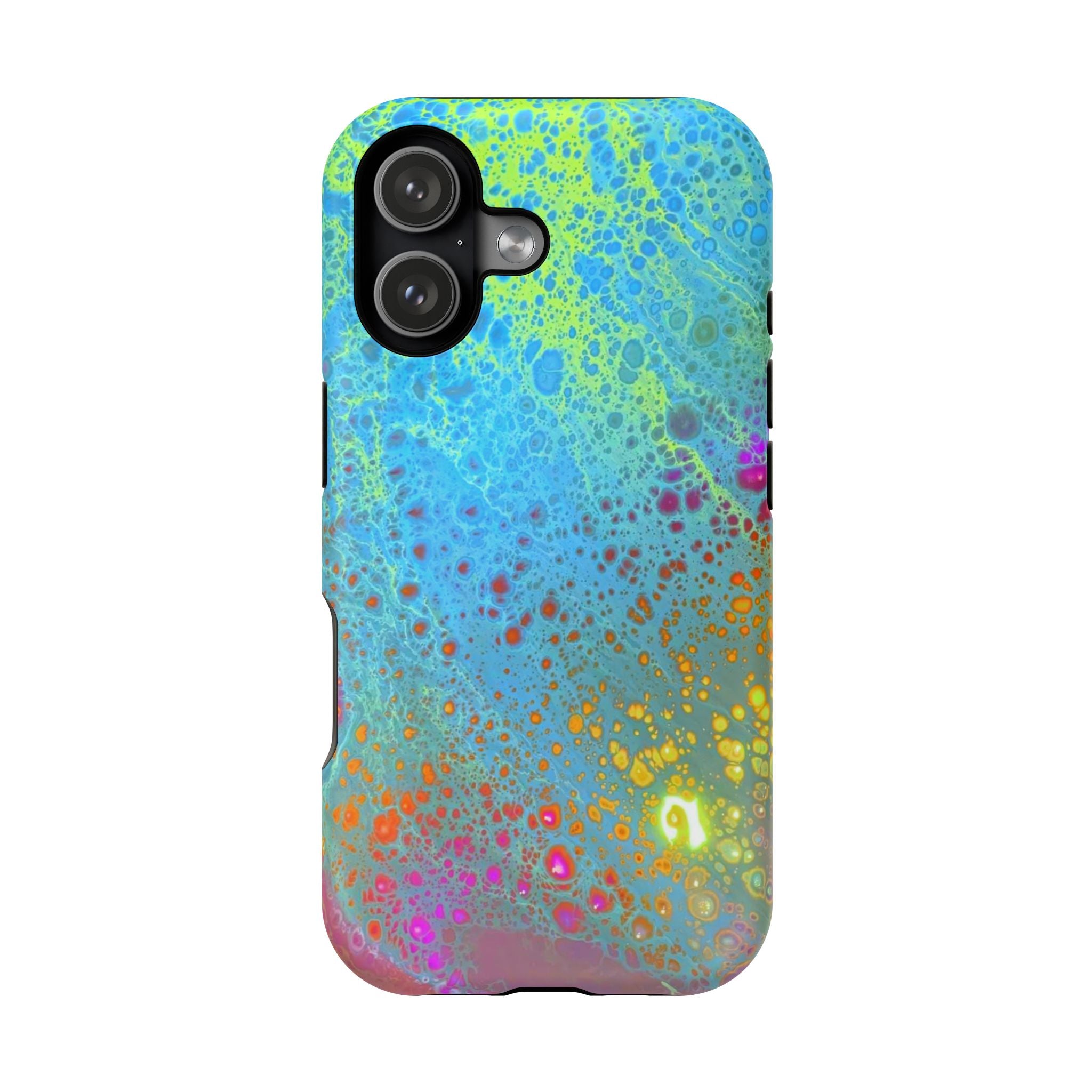 Dream Bloom MagSafe iPhone Case – Abstract Art Design, Shockproof for iPhone 14–17 Pro & Pro Max