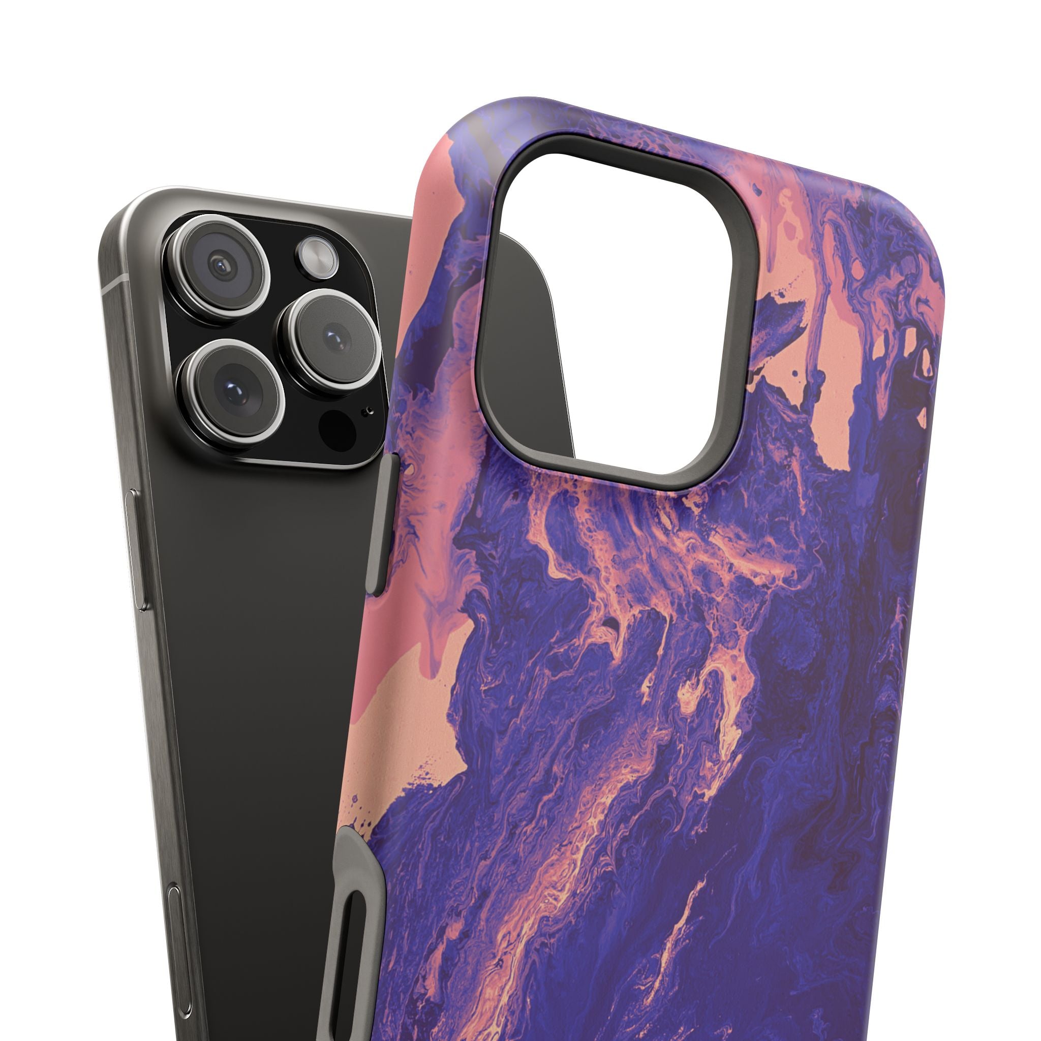 Void Nebula Collapse X MagSafe iPhone Case – Abstract Art Design, Shockproof for iPhone 14–17 Pro & Pro Max