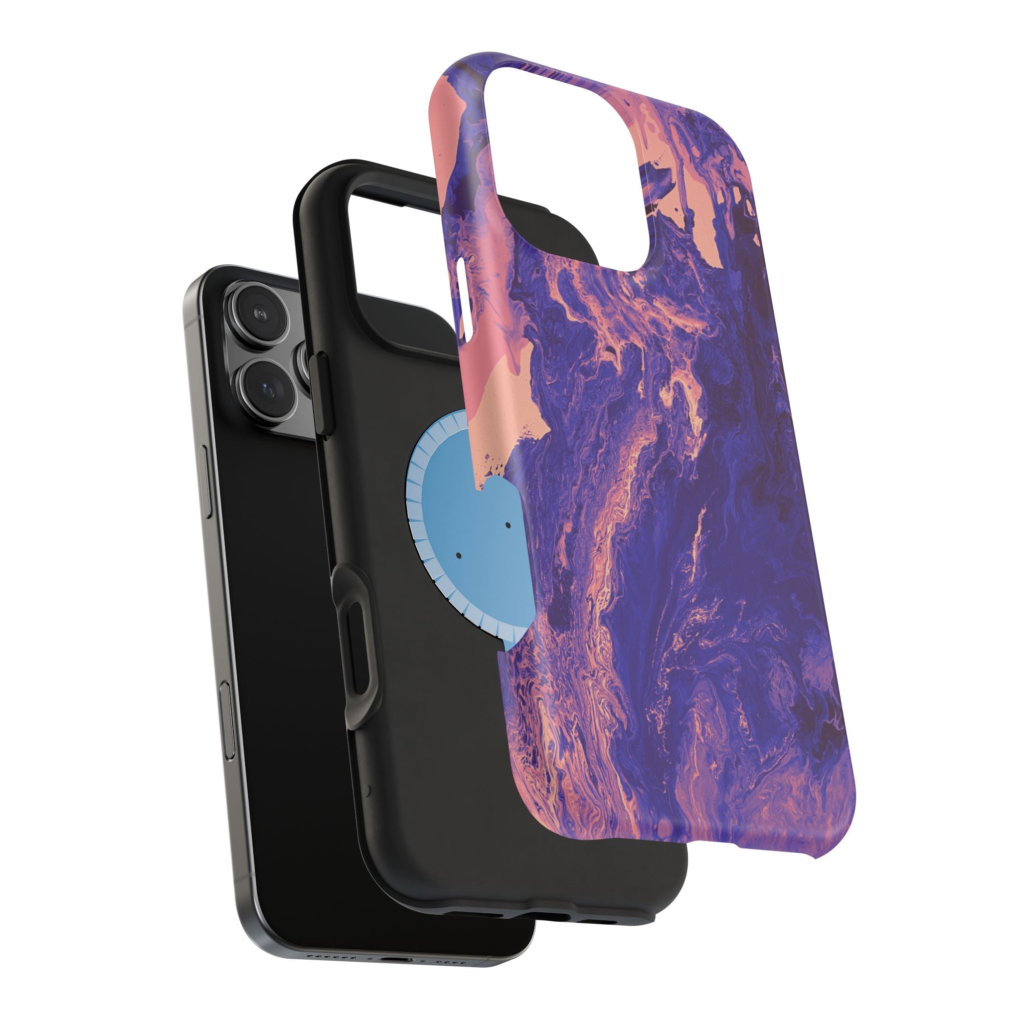 Void Nebula Collapse X MagSafe iPhone Case – Abstract Art Design, Shockproof for iPhone 14–17 Pro & Pro Max
