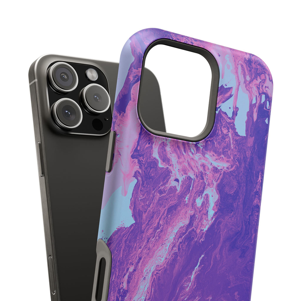 Bloom Fracture X MagSafe iPhone Case – Abstract Art Design, Shockproof for iPhone 14–17 Pro & Pro Max