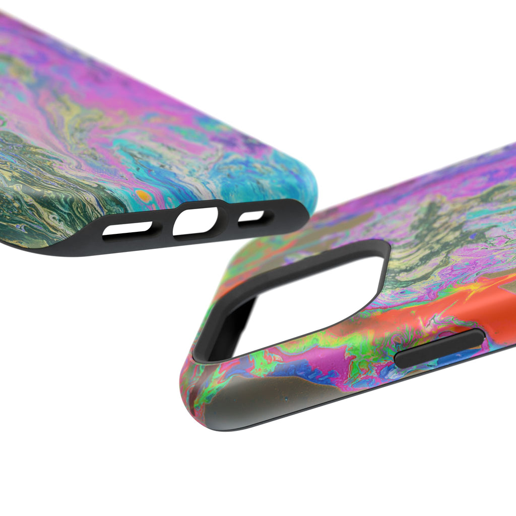 Spectrum Surge X MagSafe iPhone Case – Abstract Art Design, Shockproof for iPhone 14–17 Pro & Pro Max