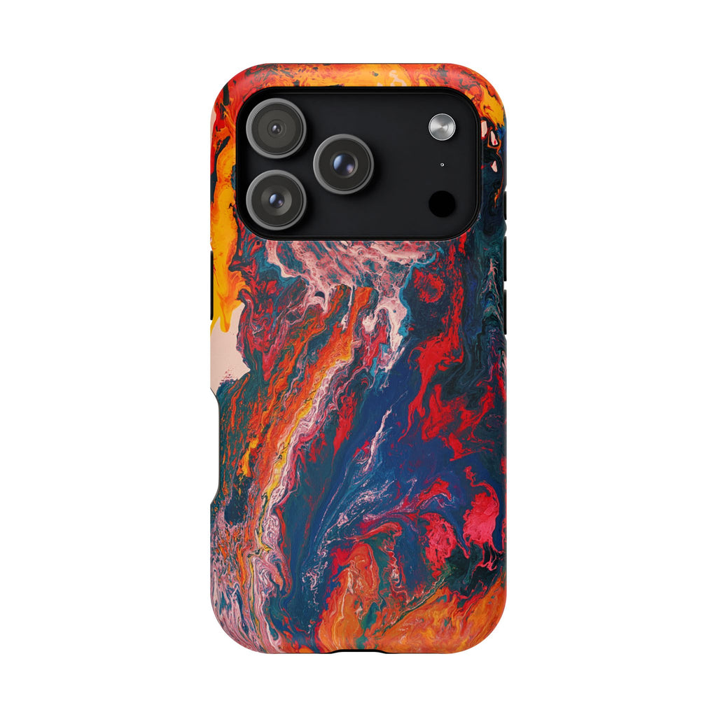 Heatcore X MagSafe iPhone Case – Abstract Art Design, Shockproof for iPhone 14–17 Pro & Pro Max