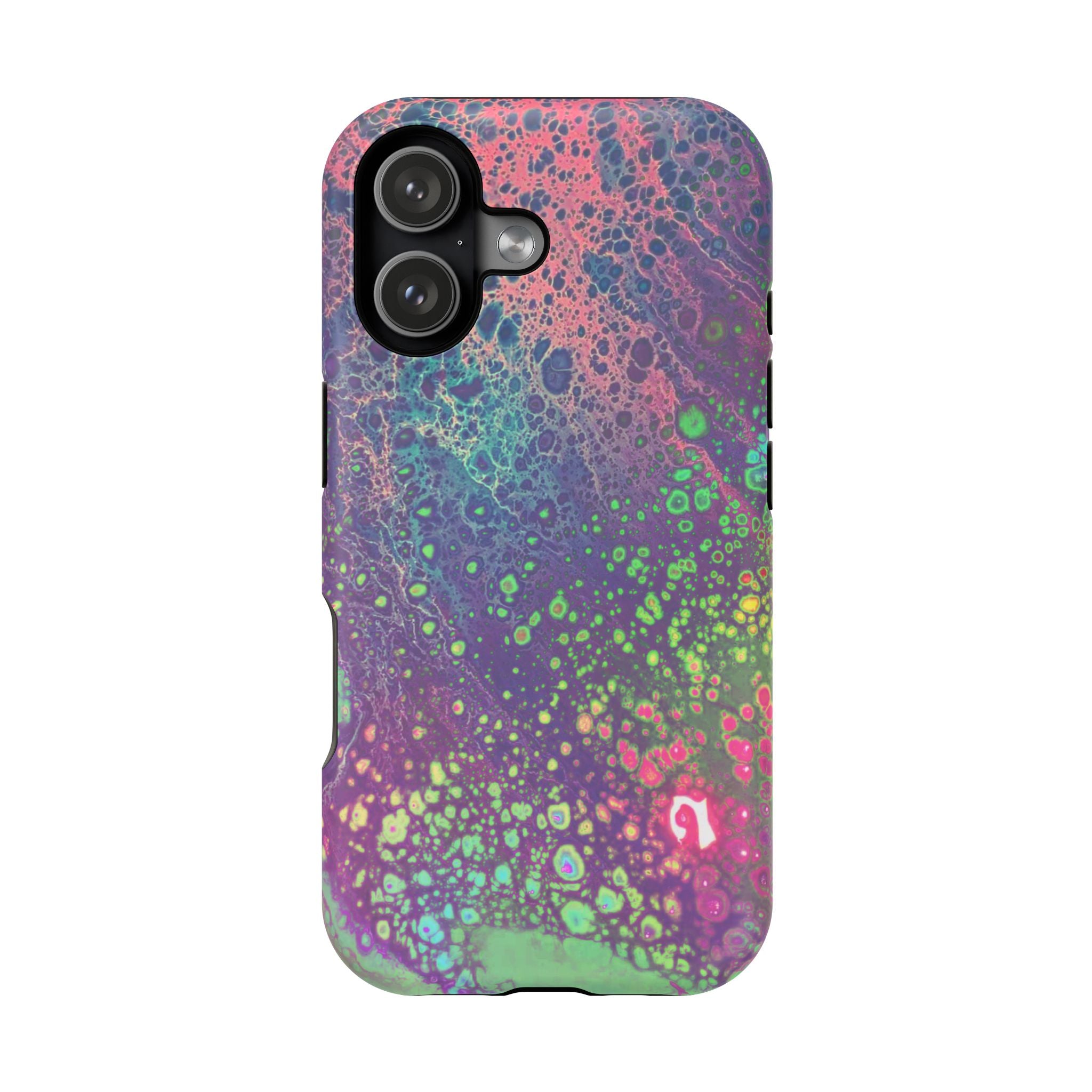Glow Garden MagSafe iPhone Case – Abstract Art Design, Shockproof for iPhone 14–17 Pro & Pro Max