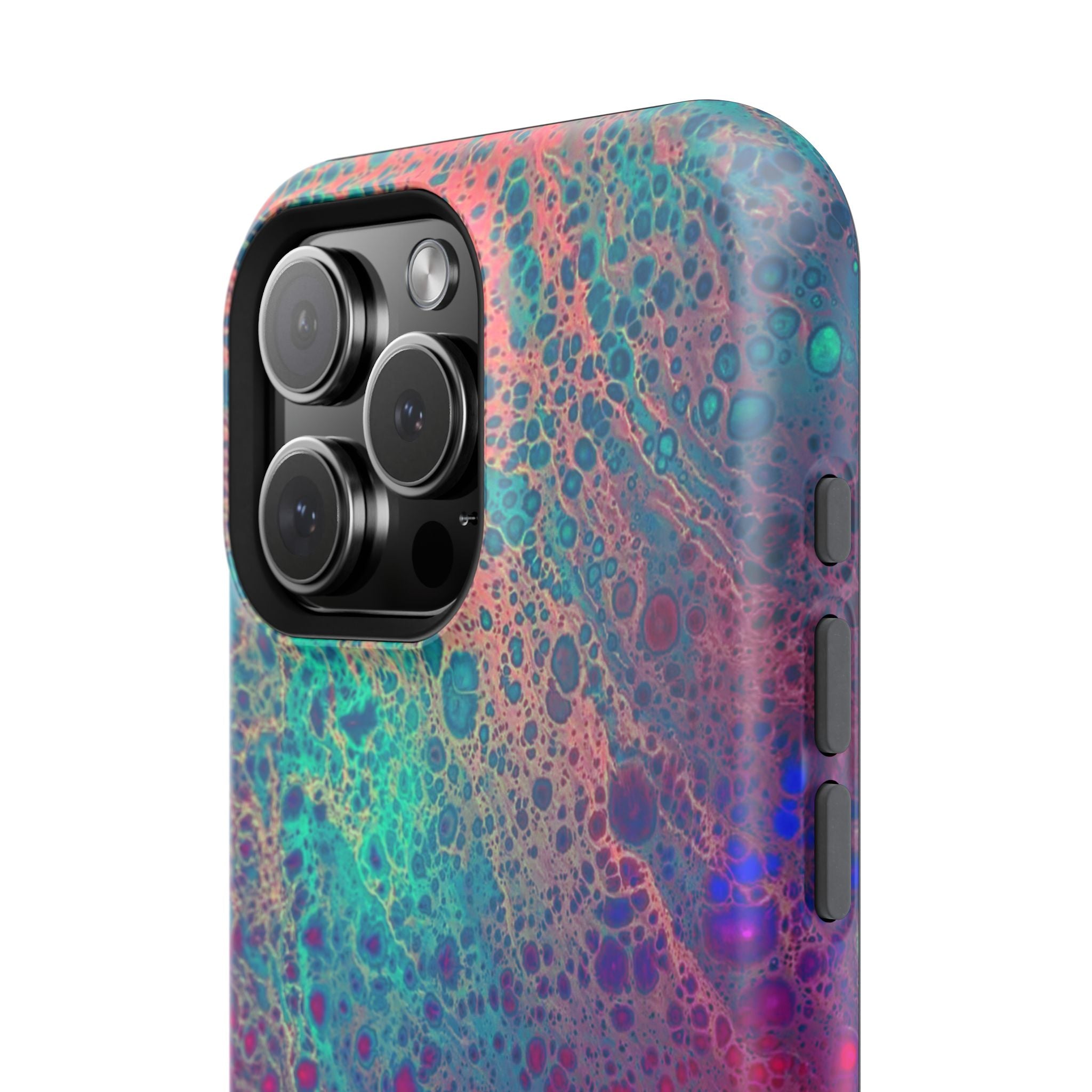 Arctic Eclipse MagSafe iPhone Case – Abstract Art Design, Shockproof for iPhone 14–17 Pro & Pro Max