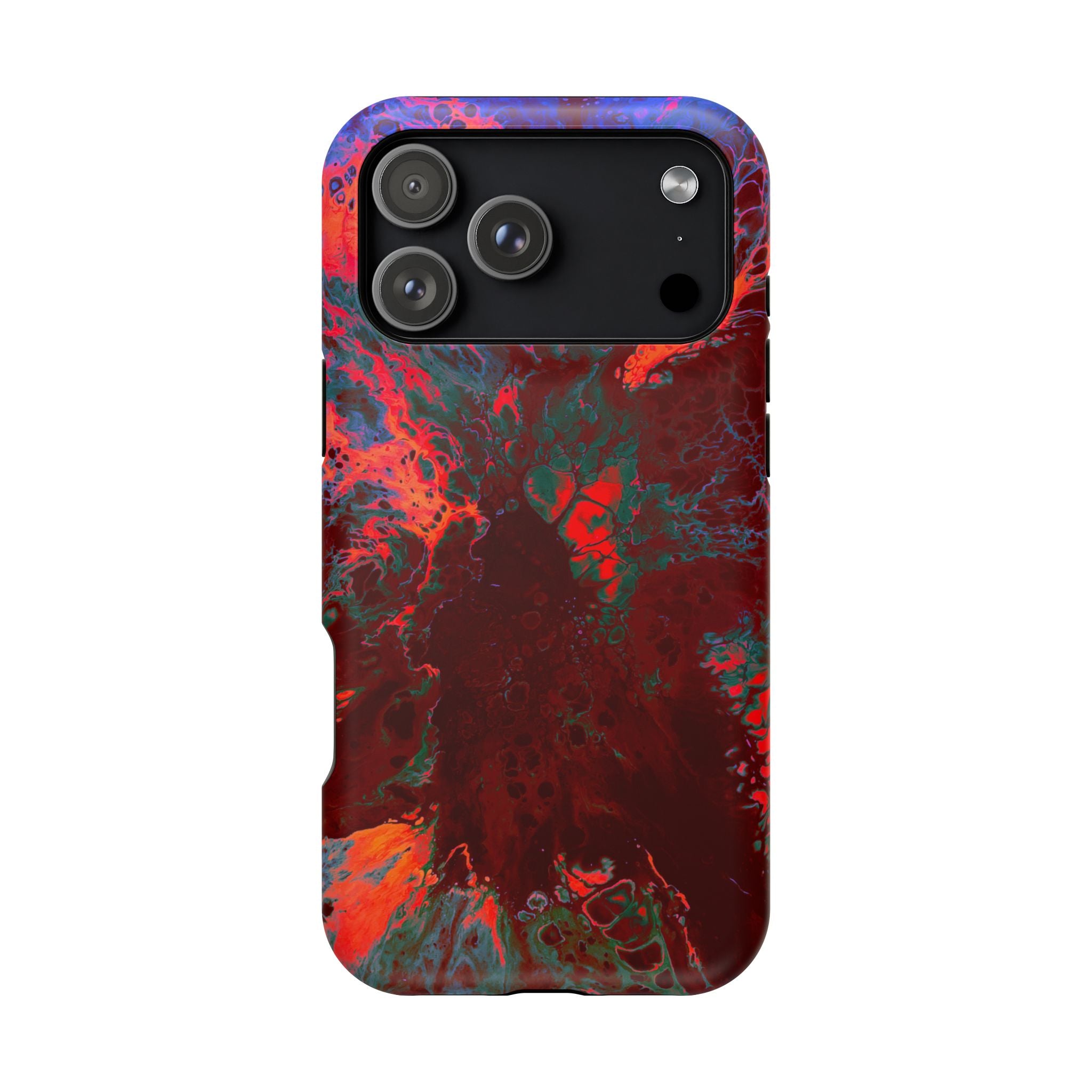 Heatwave Bloom MagSafe iPhone Case – Abstract Art Design, Shockproof for iPhone 14–17 Pro & Pro Max