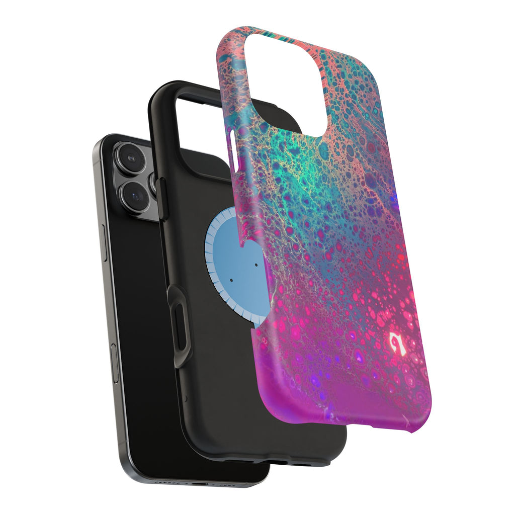 Arctic Eclipse MagSafe iPhone Case – Abstract Art Design, Shockproof for iPhone 14–17 Pro & Pro Max