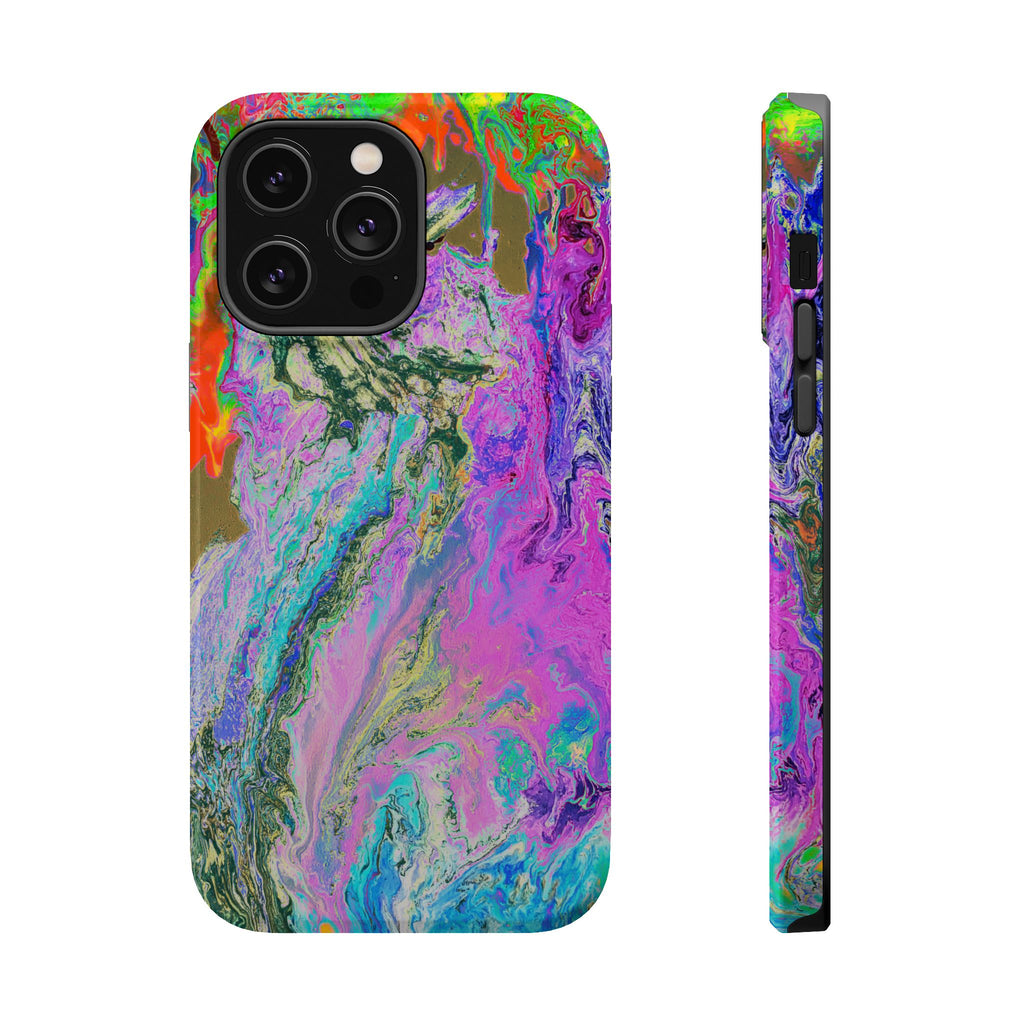 Spectrum Surge X MagSafe iPhone Case – Abstract Art Design, Shockproof for iPhone 14–17 Pro & Pro Max