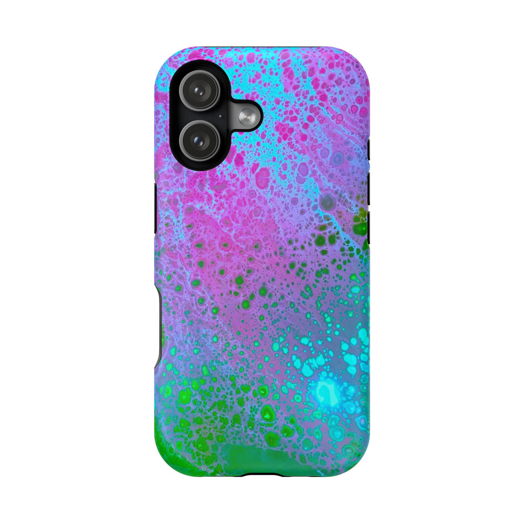 Whisper Flow MagSafe iPhone Case – Abstract Art Design, Shockproof for iPhone 14–17 Pro & Pro Max