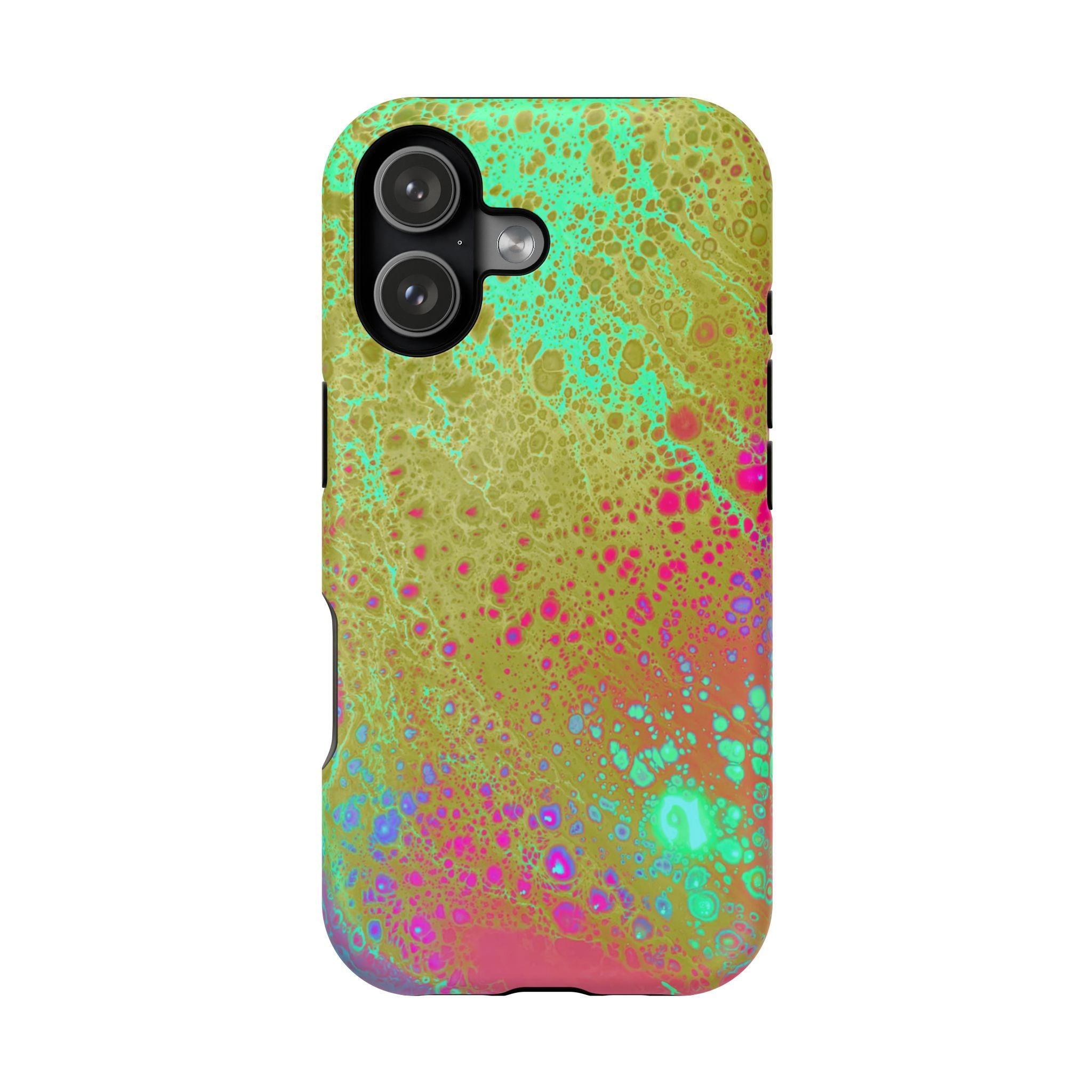 Orbit Pulse MagSafe iPhone Case – Abstract Art Design, Shockproof for iPhone 14–17 Pro & Pro Max