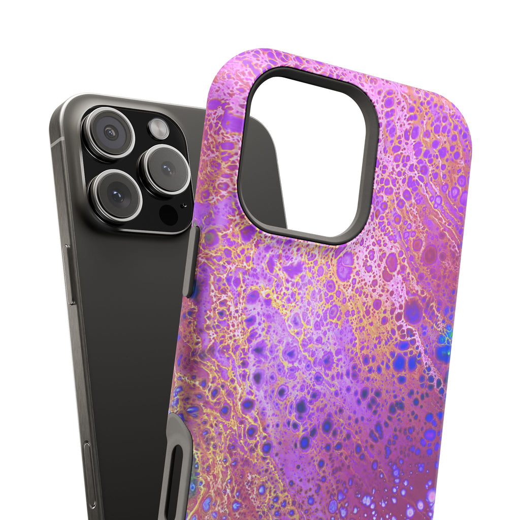 Cosmic Pulse MagSafe iPhone Case – Abstract Art Design, Shockproof for iPhone 14–17 Pro & Pro Max