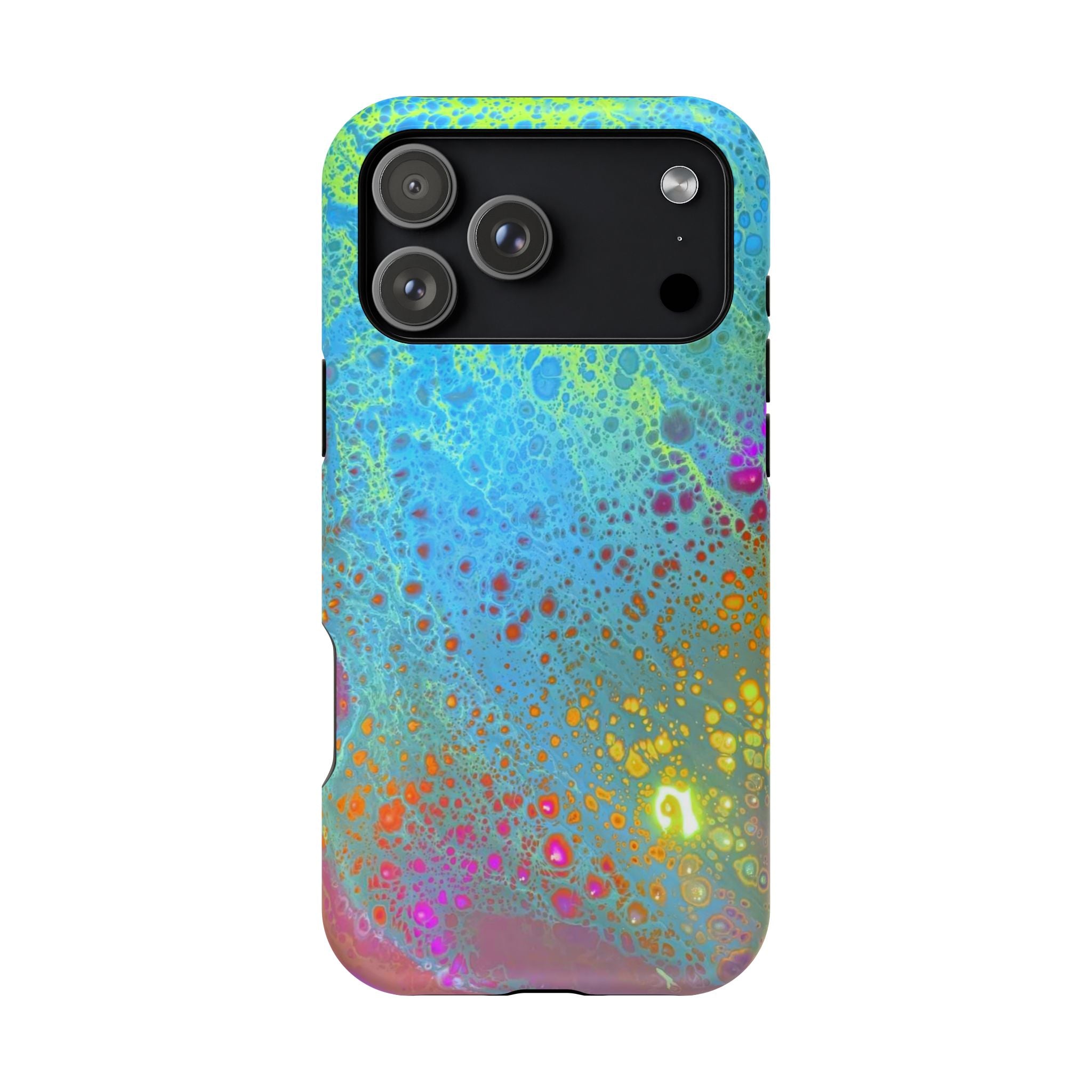 Dream Bloom MagSafe iPhone Case – Abstract Art Design, Shockproof for iPhone 14–17 Pro & Pro Max