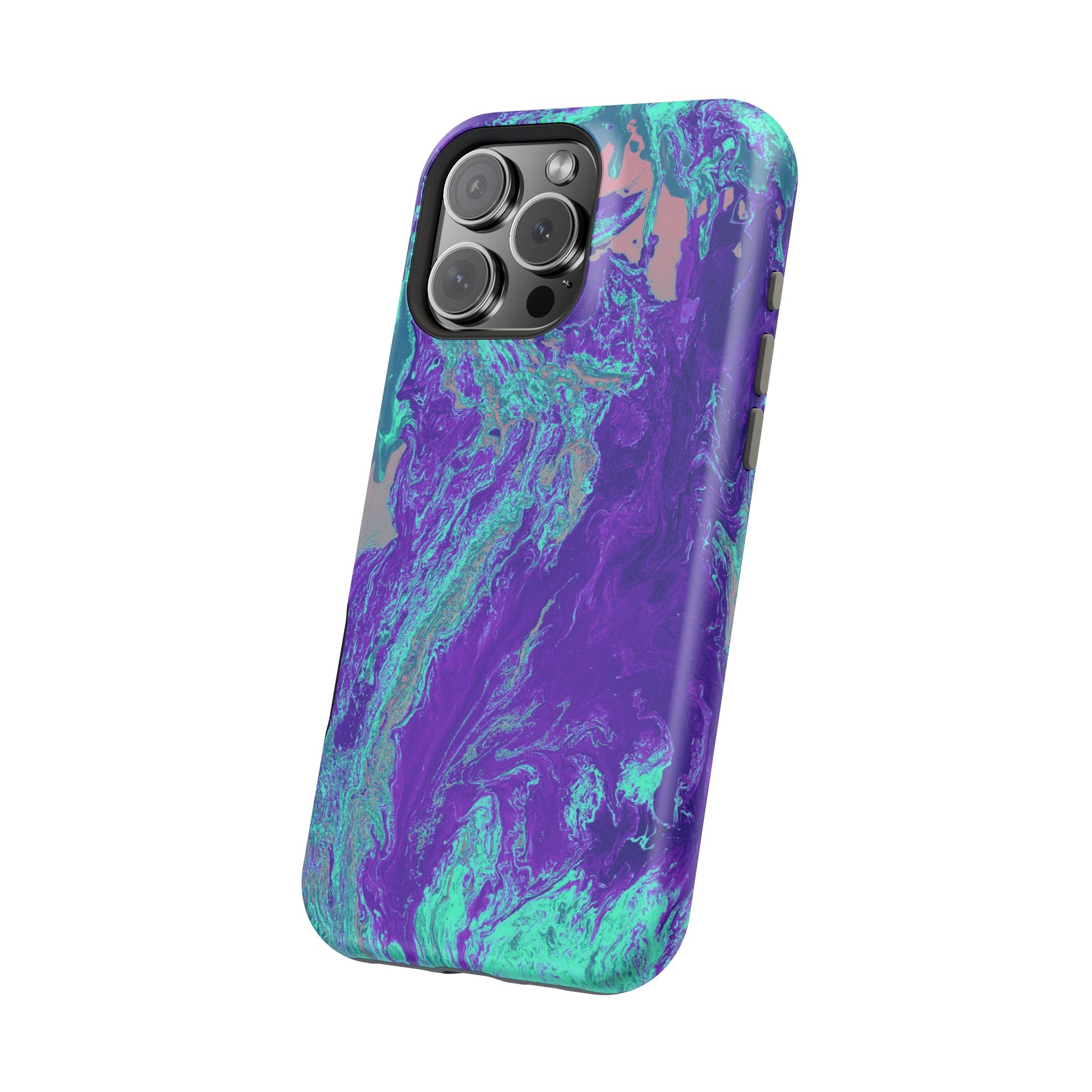 Polar Collapse X MagSafe iPhone Case – Abstract Art Design, Shockproof for iPhone 14–17 Pro & Pro Max