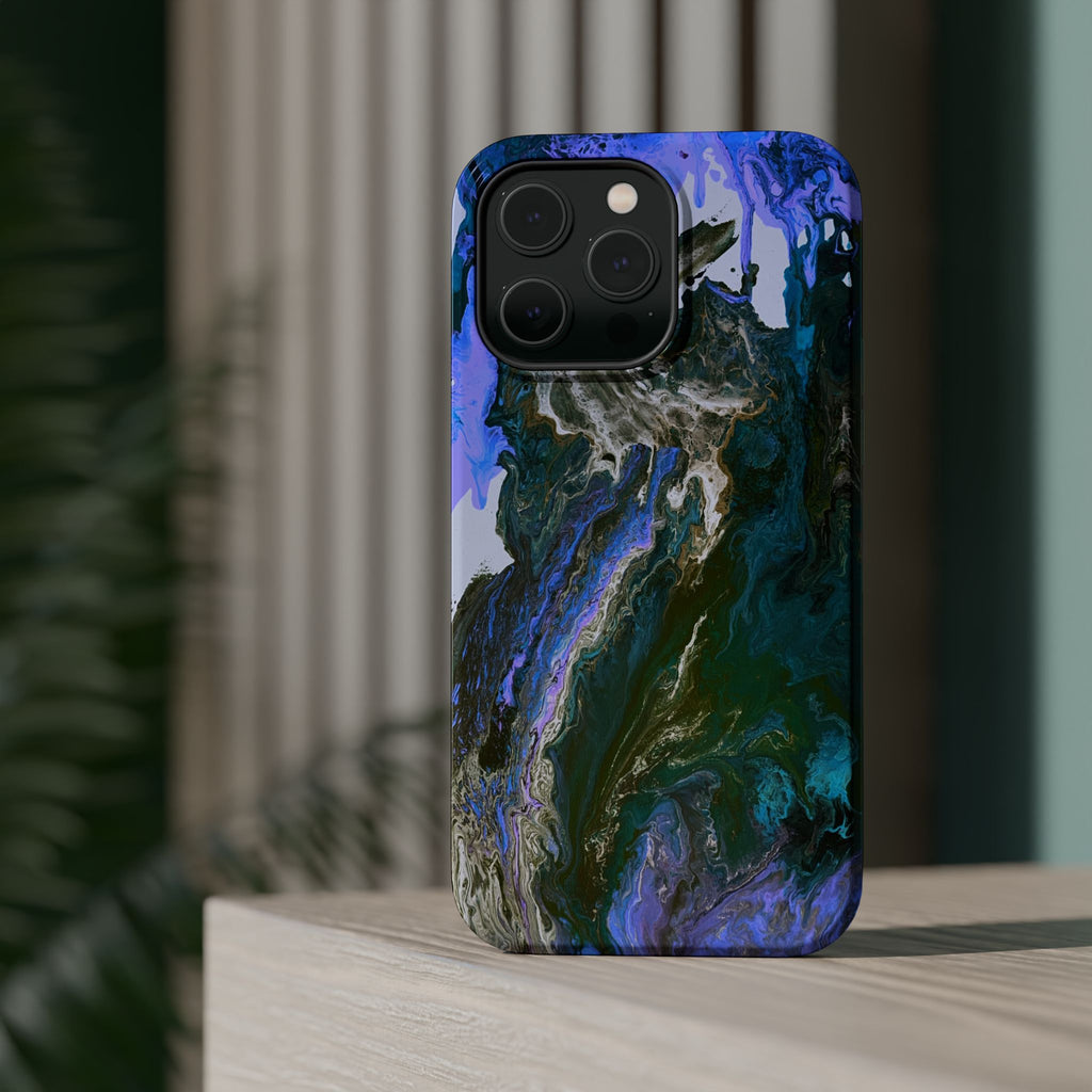 Liquid Depth X MagSafe iPhone Case – Abstract Art Design, Shockproof for iPhone 14–17 Pro & Pro Max