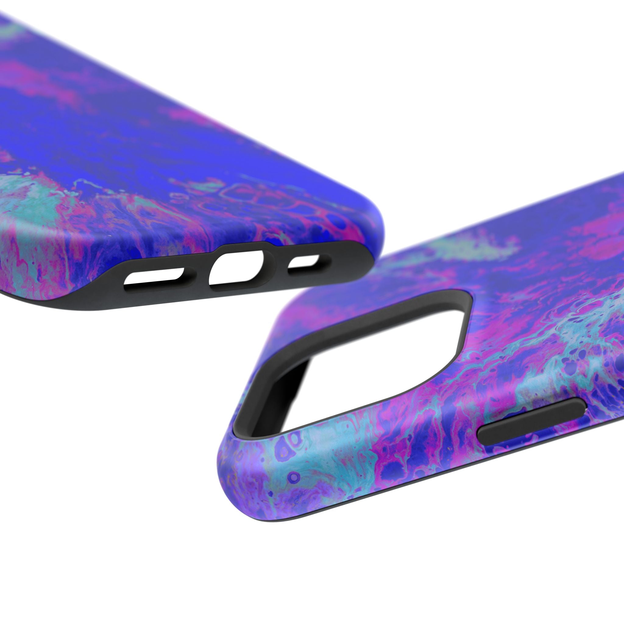 Electric Current MagSafe iPhone Case – Abstract Art Design, Shockproof for iPhone 14–17 Pro & Pro Max