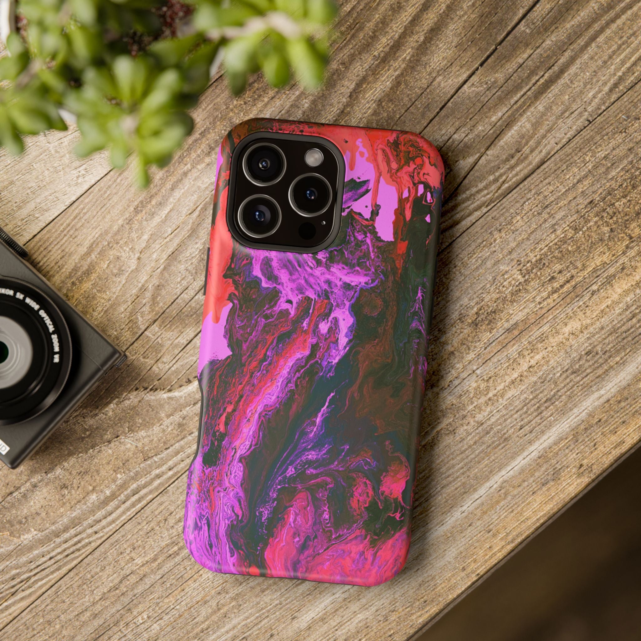 Petal Overdrive X MagSafe iPhone Case – Abstract Art Design, Shockproof for iPhone 14–17 Pro & Pro Max