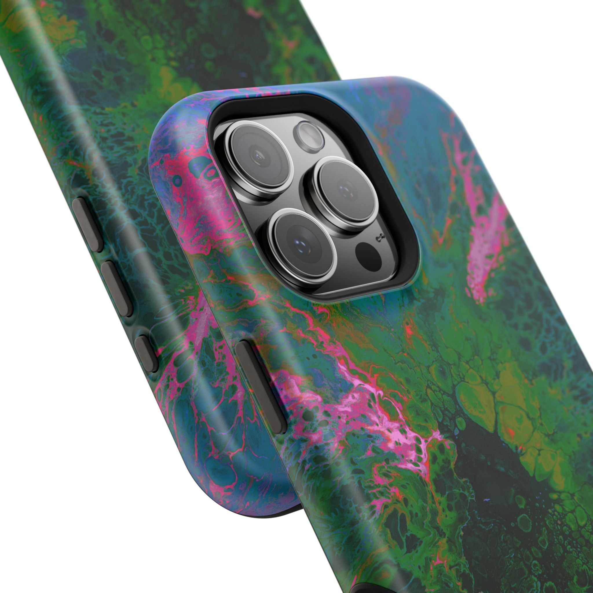 Galactic Core MagSafe iPhone Case – Abstract Art Design, Shockproof for iPhone 14–17 Pro & Pro Max