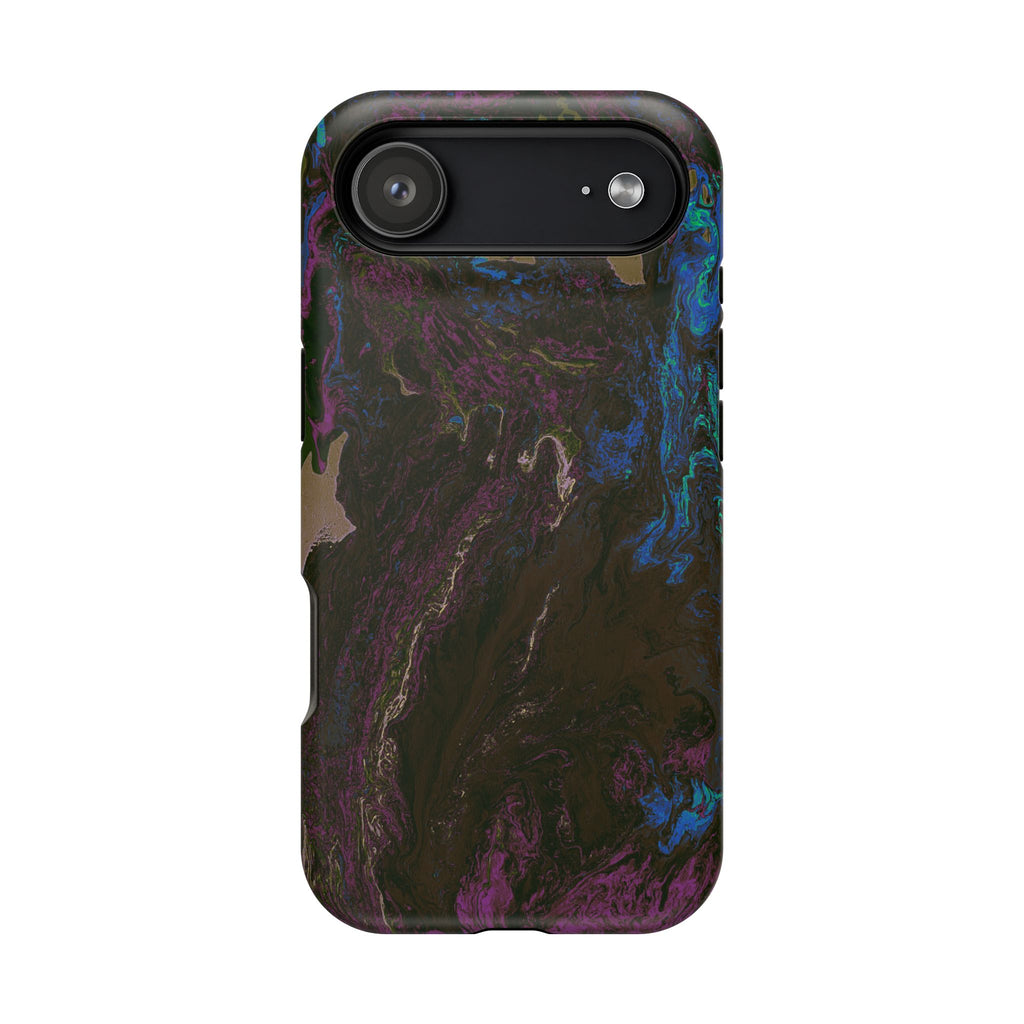 Shadow Collapse X MagSafe iPhone Case – Abstract Art Design, Shockproof for iPhone 14–17 Pro & Pro Max