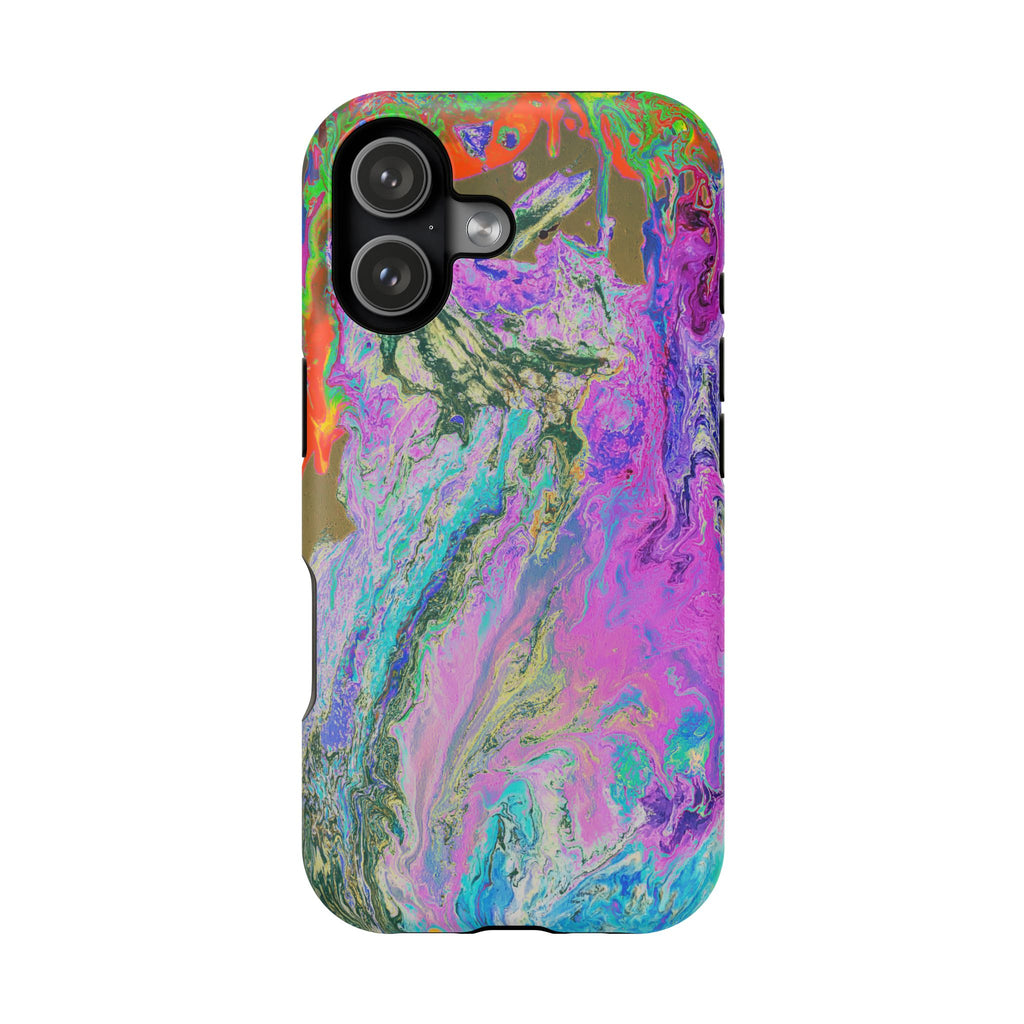 Spectrum Surge X MagSafe iPhone Case – Abstract Art Design, Shockproof for iPhone 14–17 Pro & Pro Max
