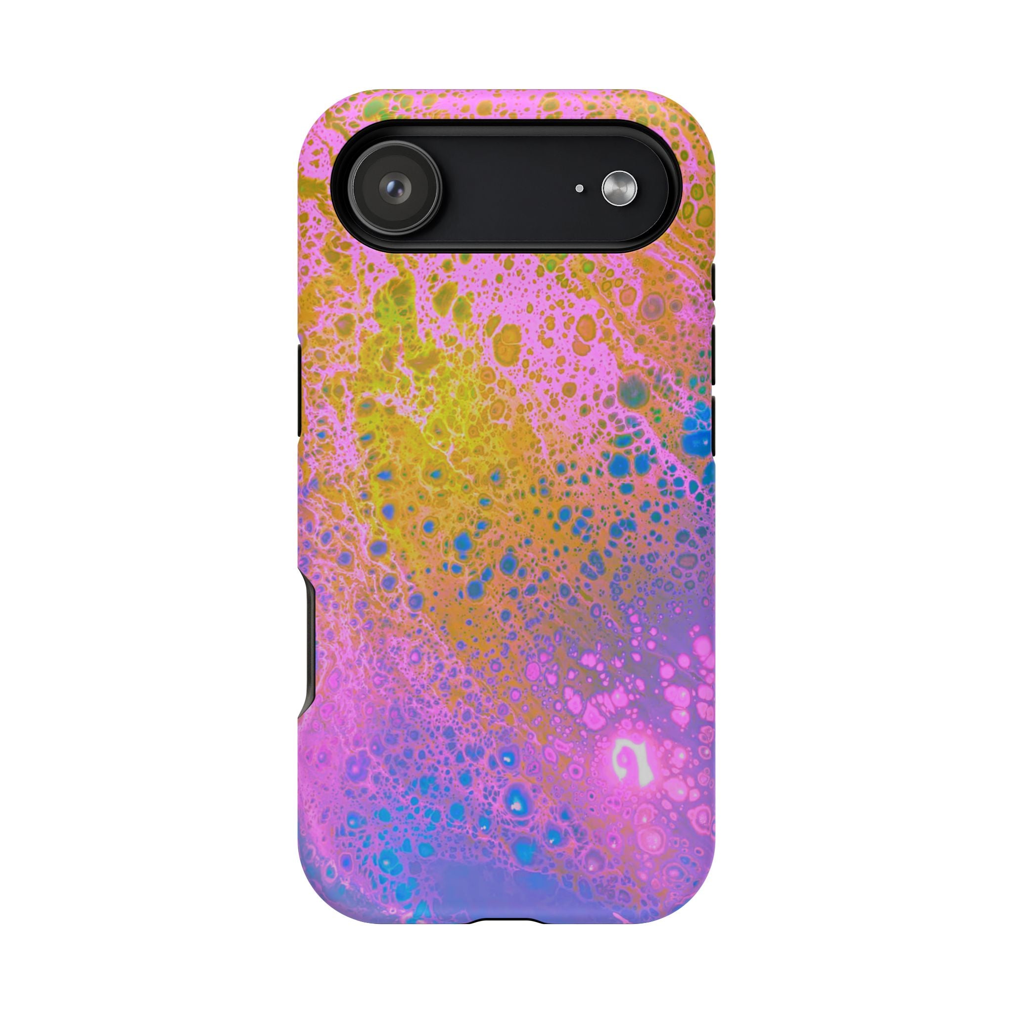 Spectral Distortion MagSafe iPhone Case – Abstract Art Design, Shockproof for iPhone 14–17 Pro & Pro Max