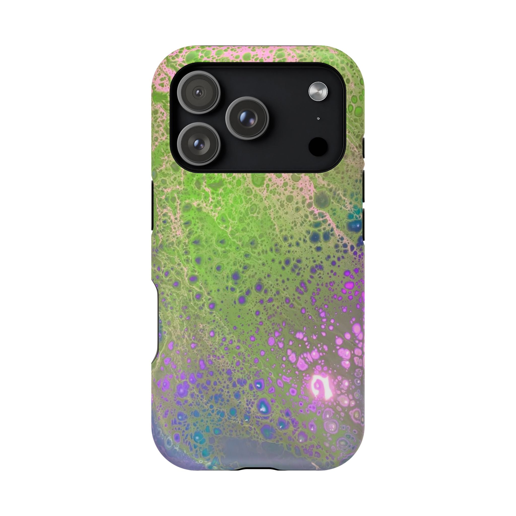 Galaxy Surge MagSafe iPhone Case – Abstract Art Design, Shockproof for iPhone 14–17 Pro & Pro Max