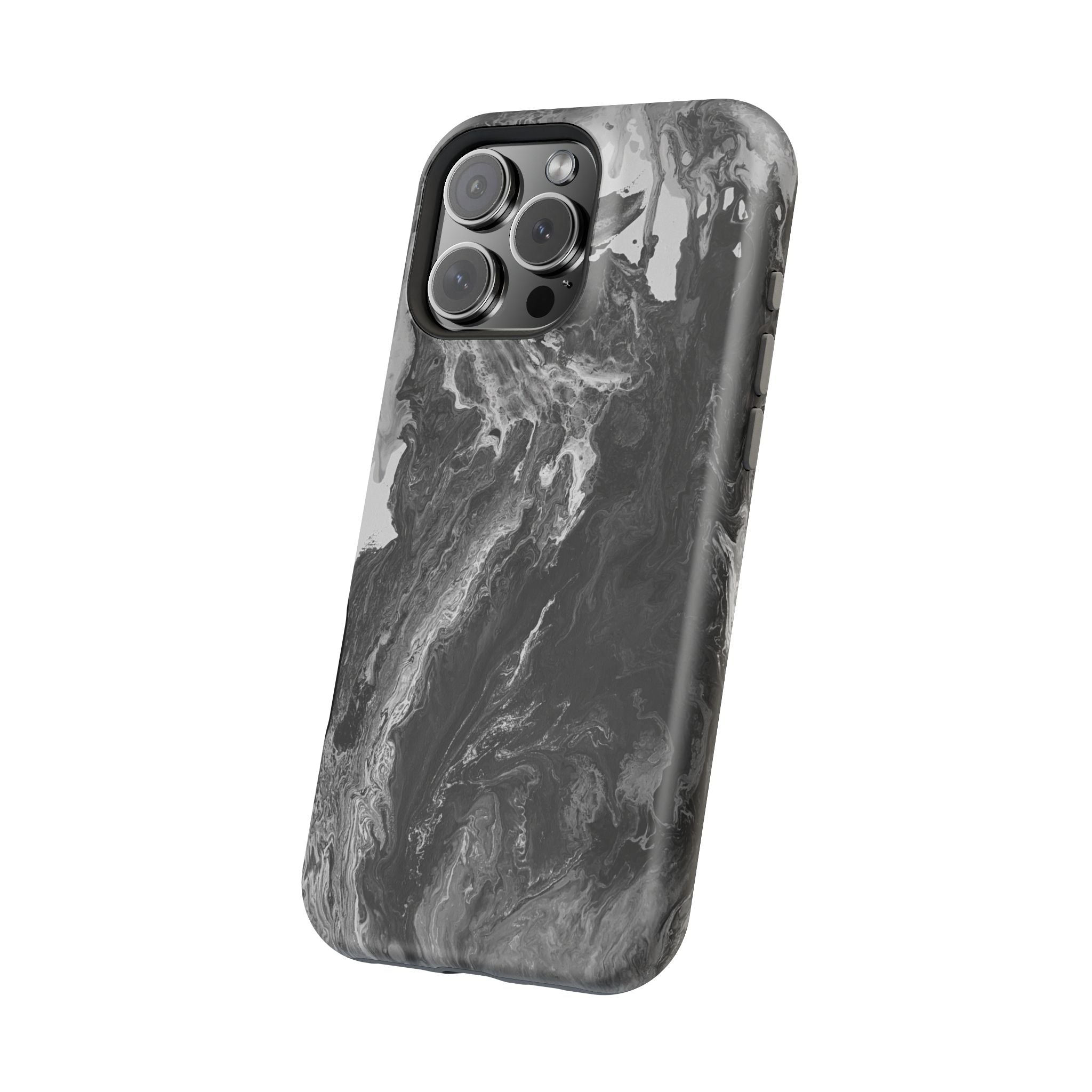 Noir Core X MagSafe iPhone Case – Abstract Art Design, Shockproof for iPhone 14–17 Pro & Pro Max