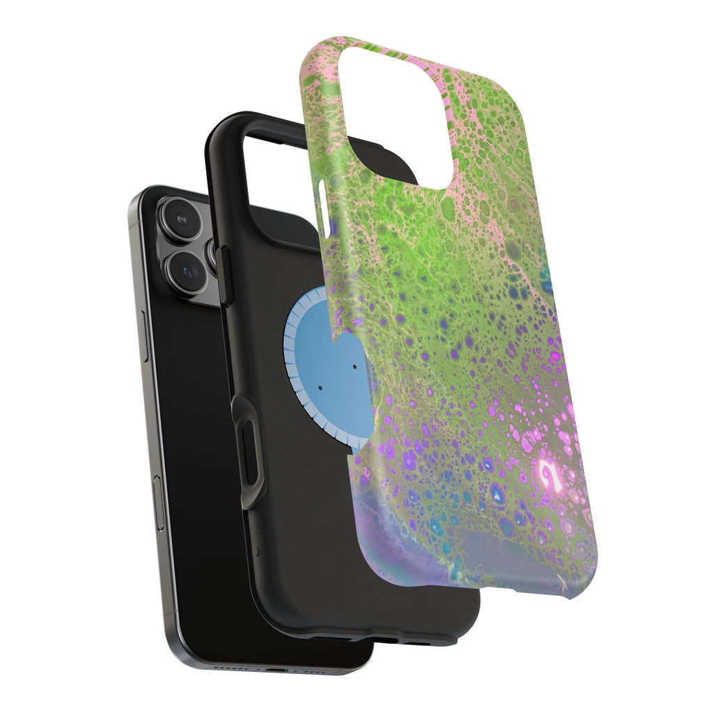 Galaxy Surge MagSafe iPhone Case – Abstract Art Design, Shockproof for iPhone 14–17 Pro & Pro Max