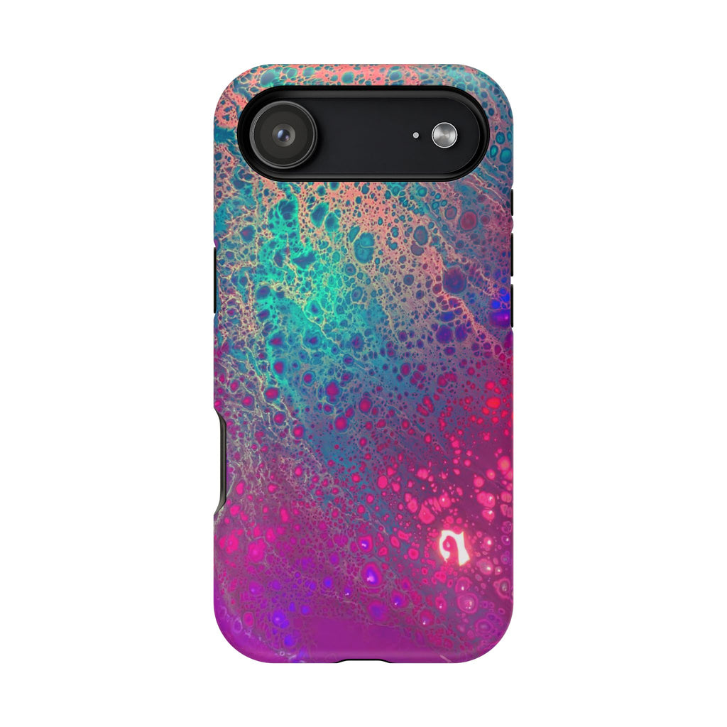 Arctic Eclipse MagSafe iPhone Case – Abstract Art Design, Shockproof for iPhone 14–17 Pro & Pro Max
