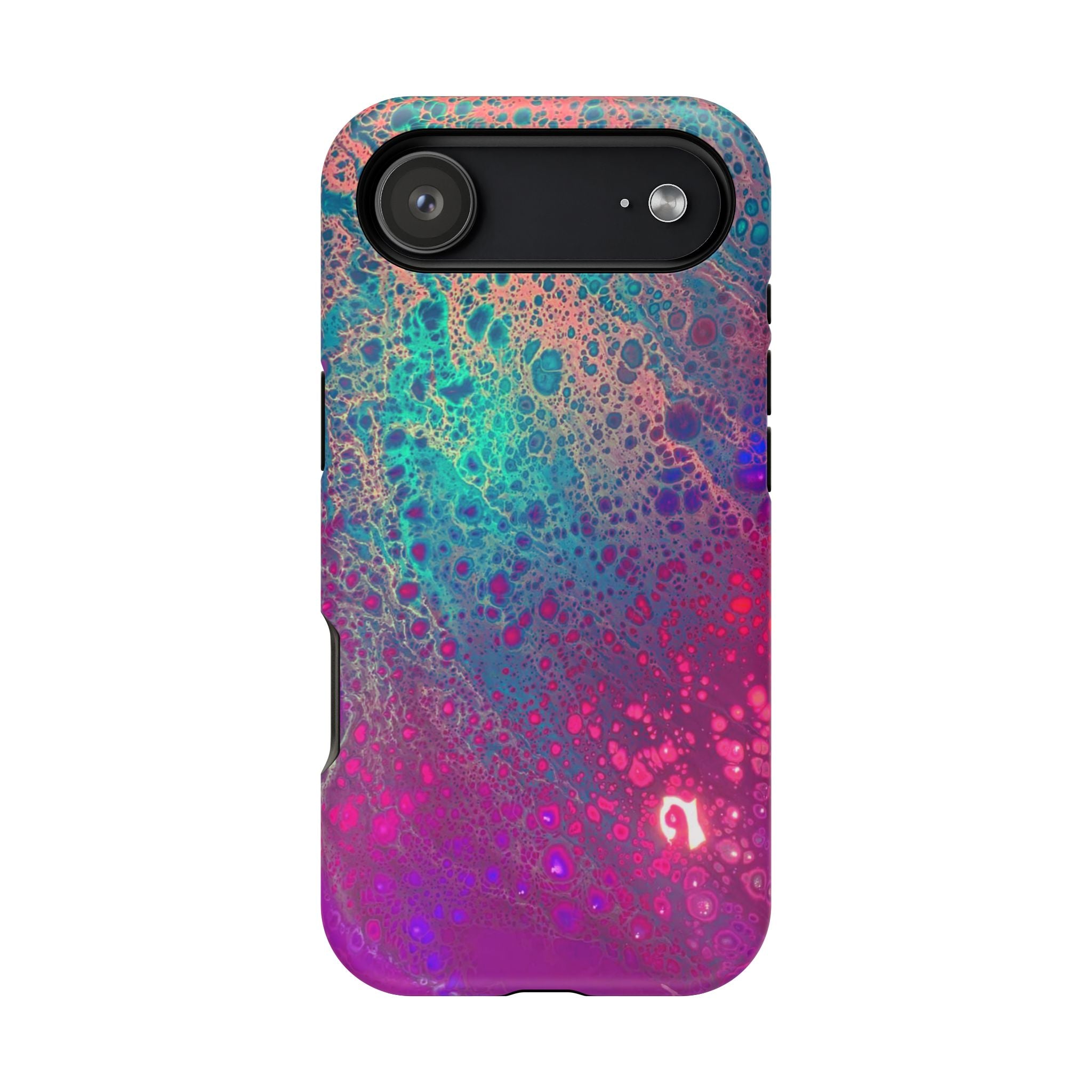 Arctic Eclipse MagSafe iPhone Case – Abstract Art Design, Shockproof for iPhone 14–17 Pro & Pro Max
