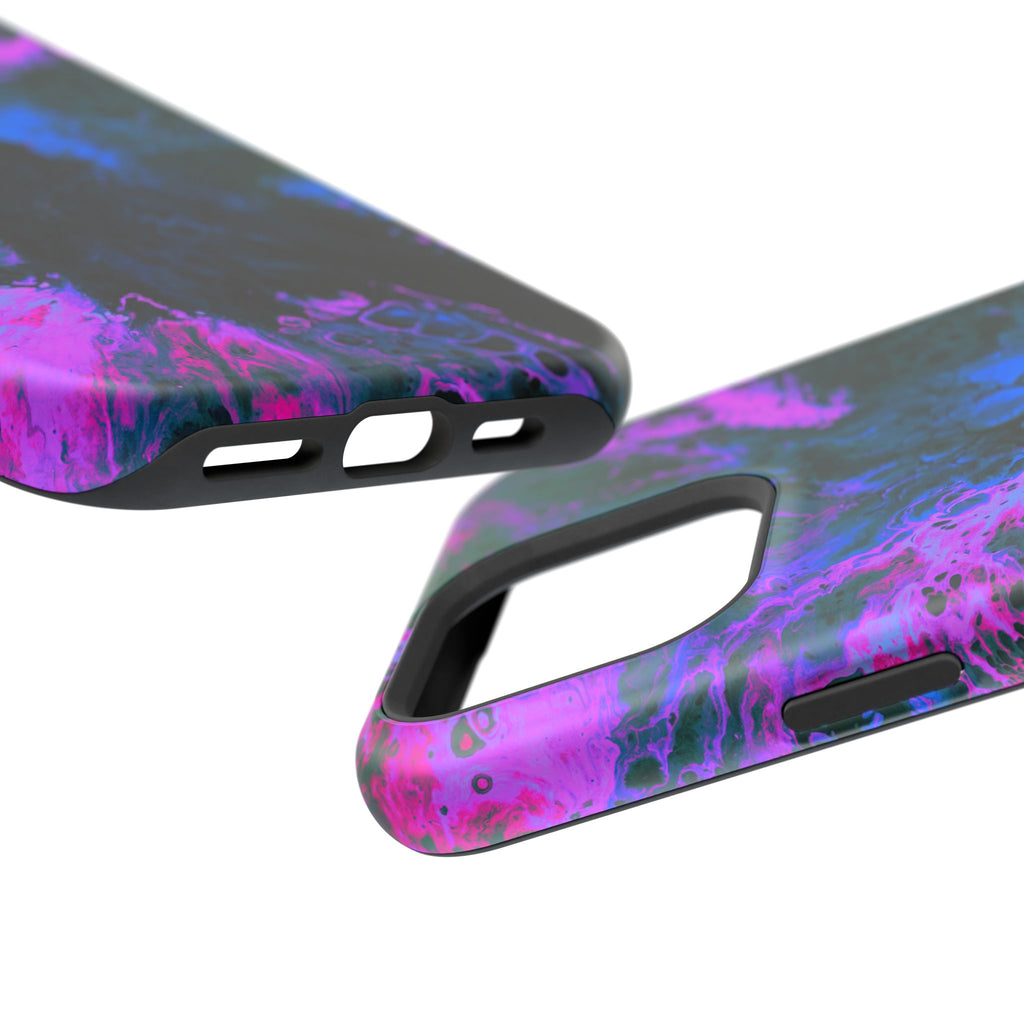 Ultraviolet Shock MagSafe iPhone Case – Abstract Art Design, Shockproof for iPhone 14–17 Pro & Pro Max