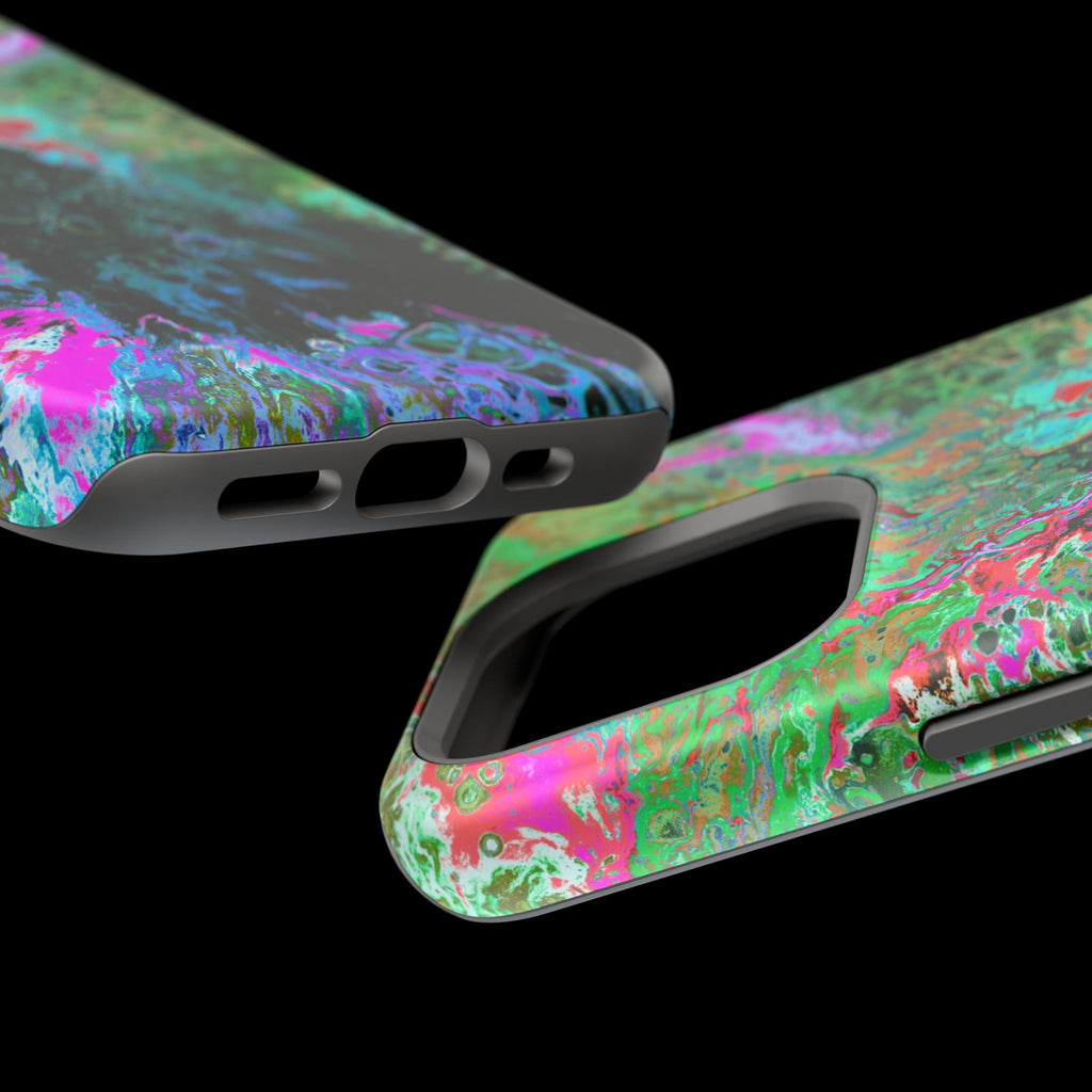 Spectrum MagSafe iPhone Case – Abstract Art Design, Shockproof for iPhone 14–17 Pro & Pro Max