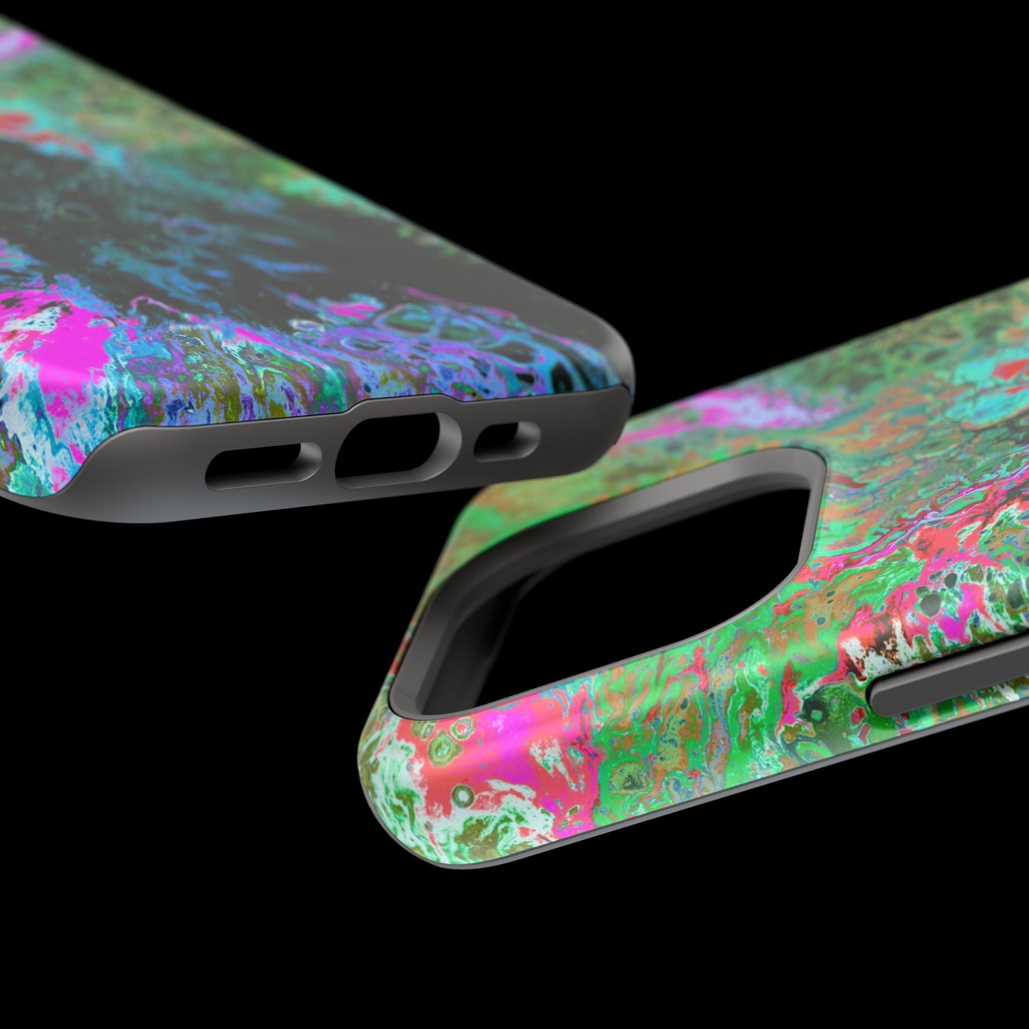 Spectrum MagSafe iPhone Case – Abstract Art Design, Shockproof for iPhone 14–17 Pro & Pro Max