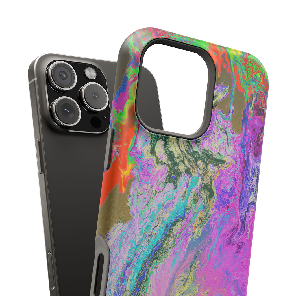 Spectrum Surge X MagSafe iPhone Case – Abstract Art Design, Shockproof for iPhone 14–17 Pro & Pro Max