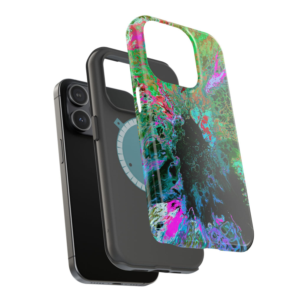 Spectrum MagSafe iPhone Case – Abstract Art Design, Shockproof for iPhone 14–17 Pro & Pro Max