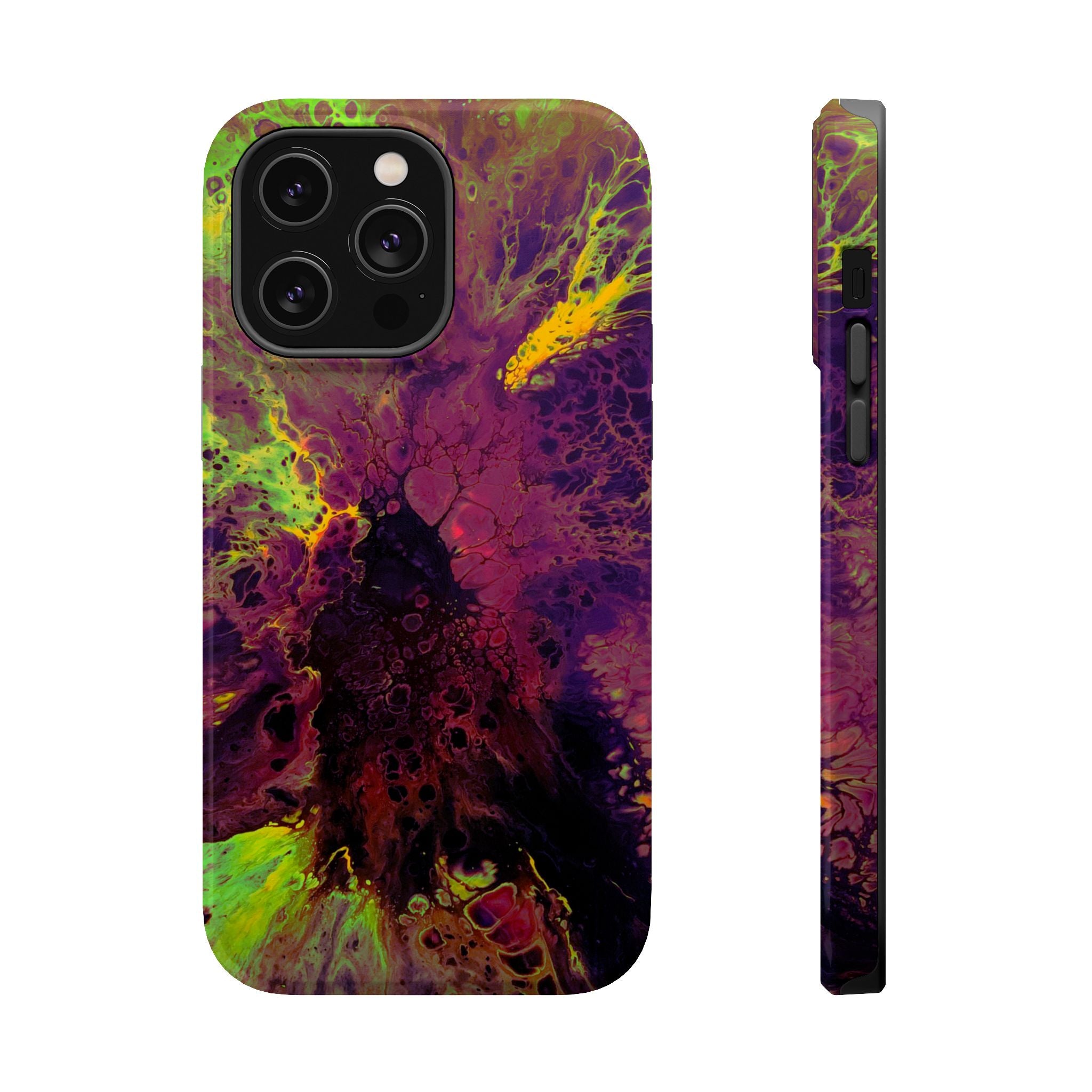 Venom Flow MagSafe iPhone Case – Abstract Art Design, Shockproof for iPhone 14–17 Pro & Pro Max