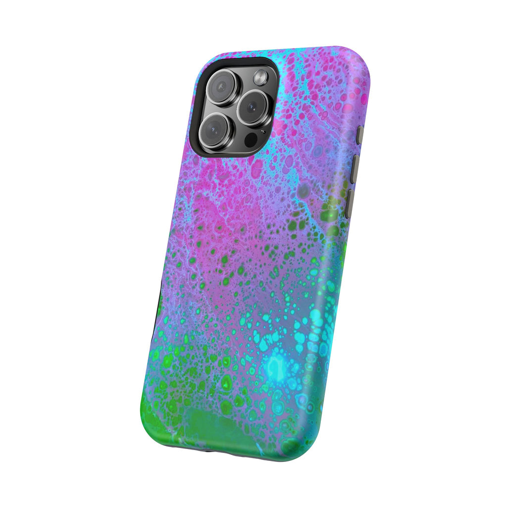 Whisper Flow MagSafe iPhone Case – Abstract Art Design, Shockproof for iPhone 14–17 Pro & Pro Max