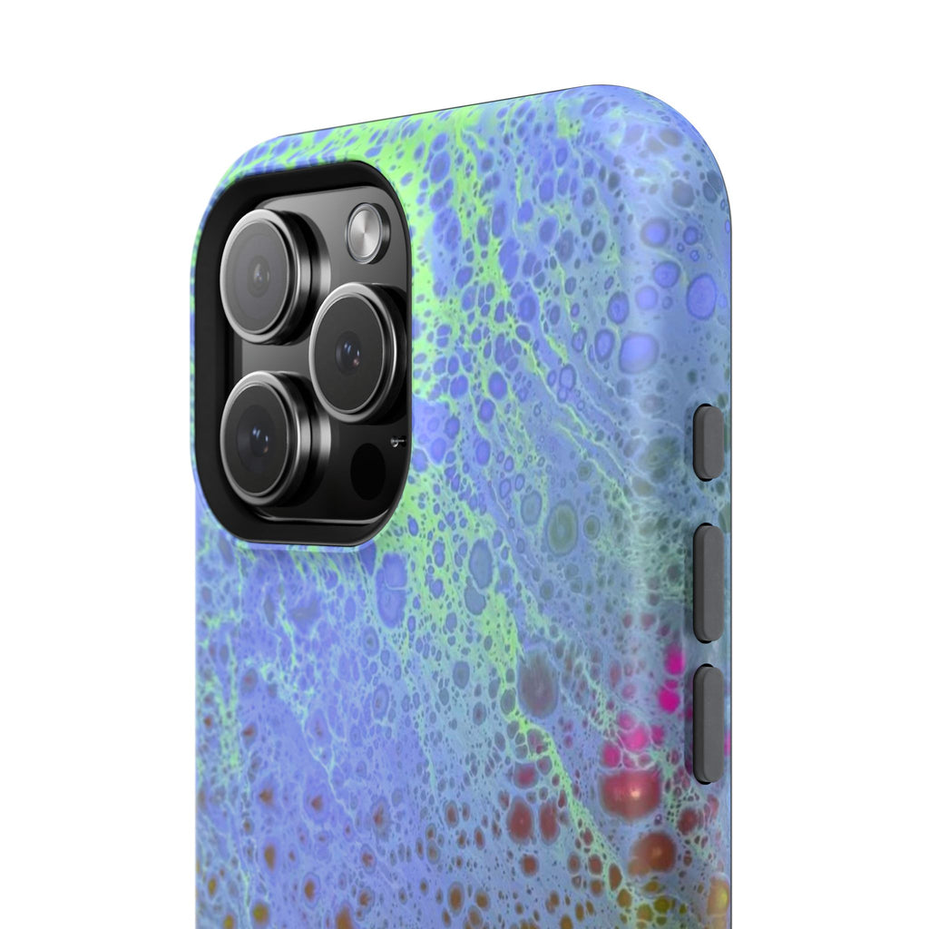 Arctic Pulse MagSafe iPhone Case – Abstract Art Design, Shockproof for iPhone 14–17 Pro & Pro Max